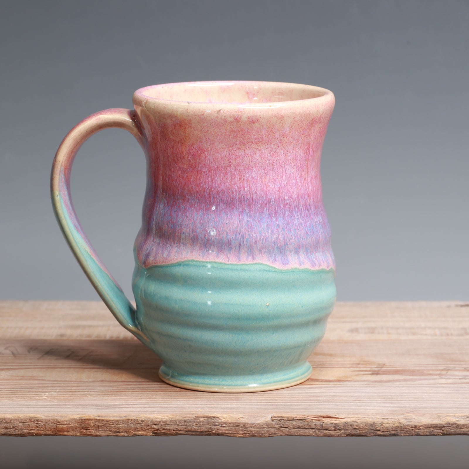 Raspberry Mist over Norse Blue Mug - 18-20 oz.