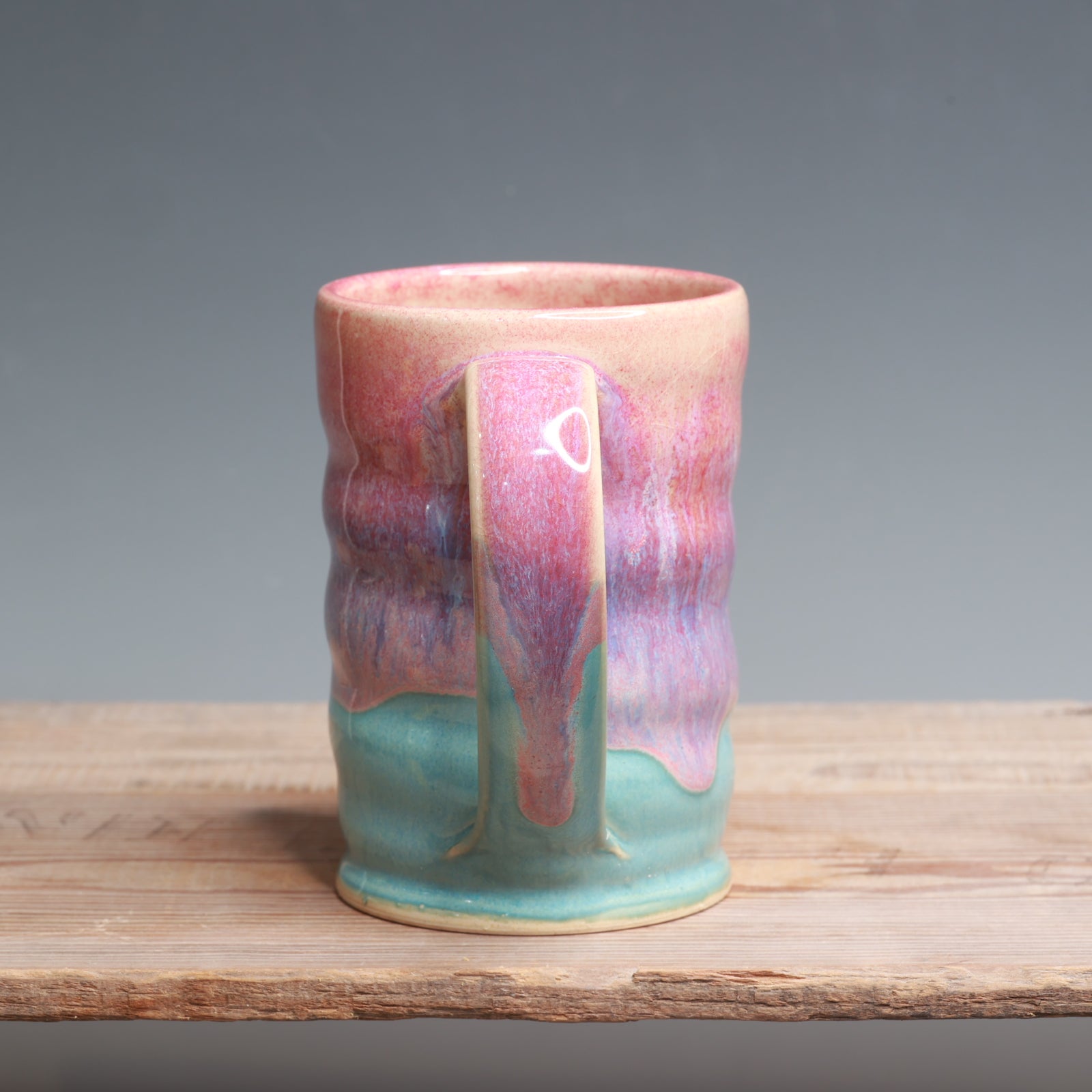 Raspberry Mist over Norse Blue Mug - 14-16 oz.