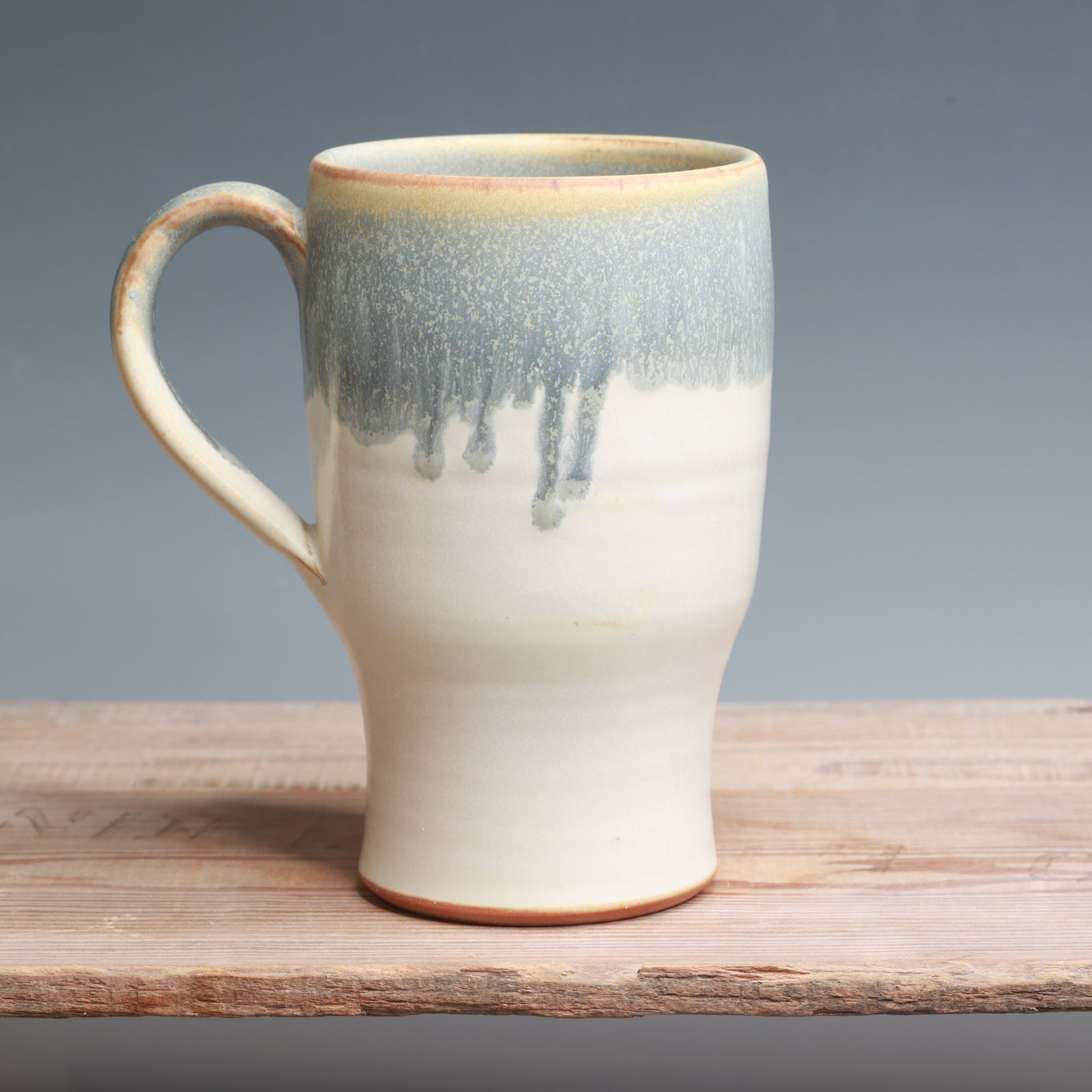 Blue Ash over Salt Mug - 18 oz.