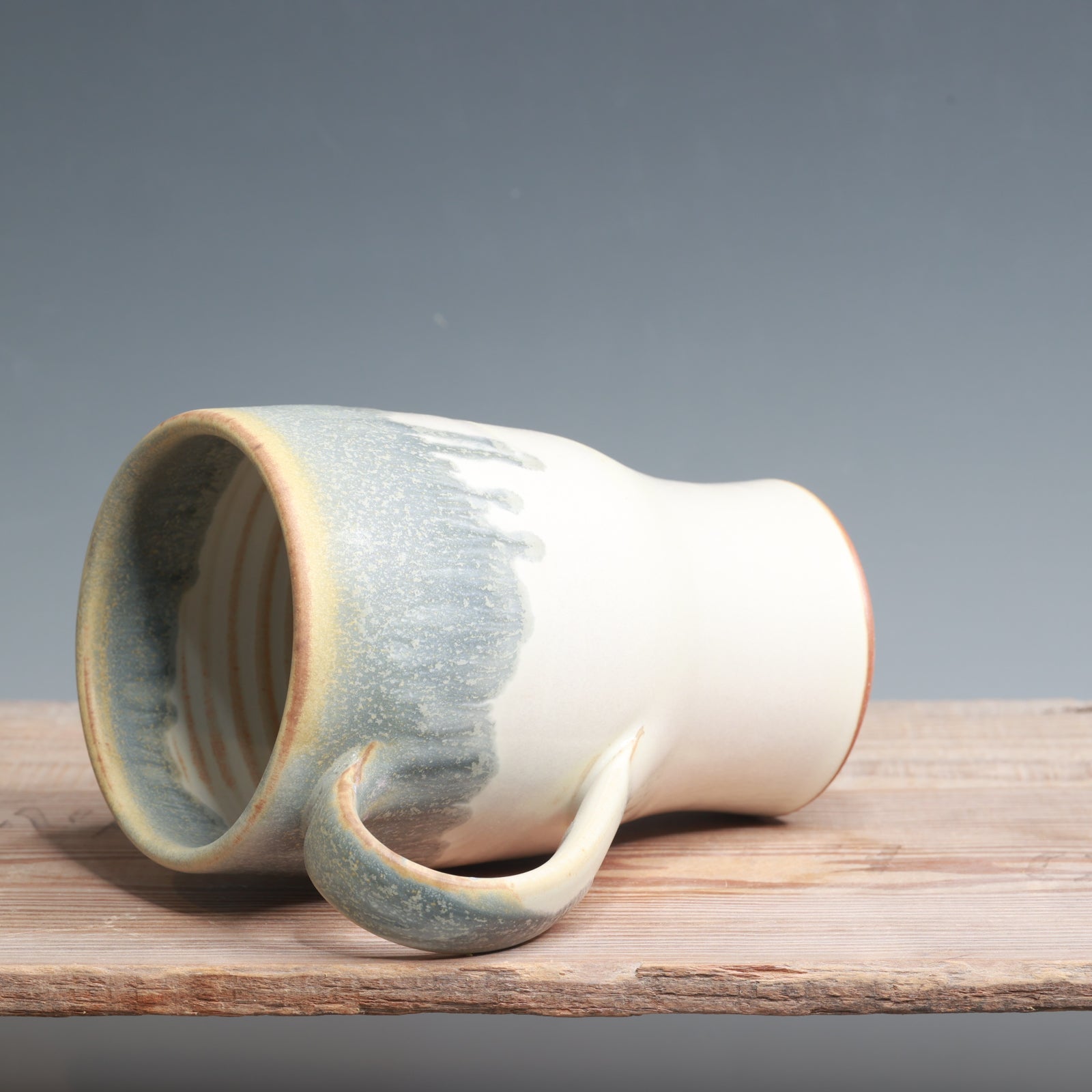 Blue Ash over Salt Mug - 18 oz.