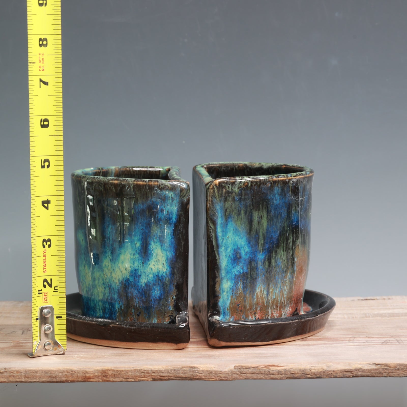 Northern Lights Bookend Planters