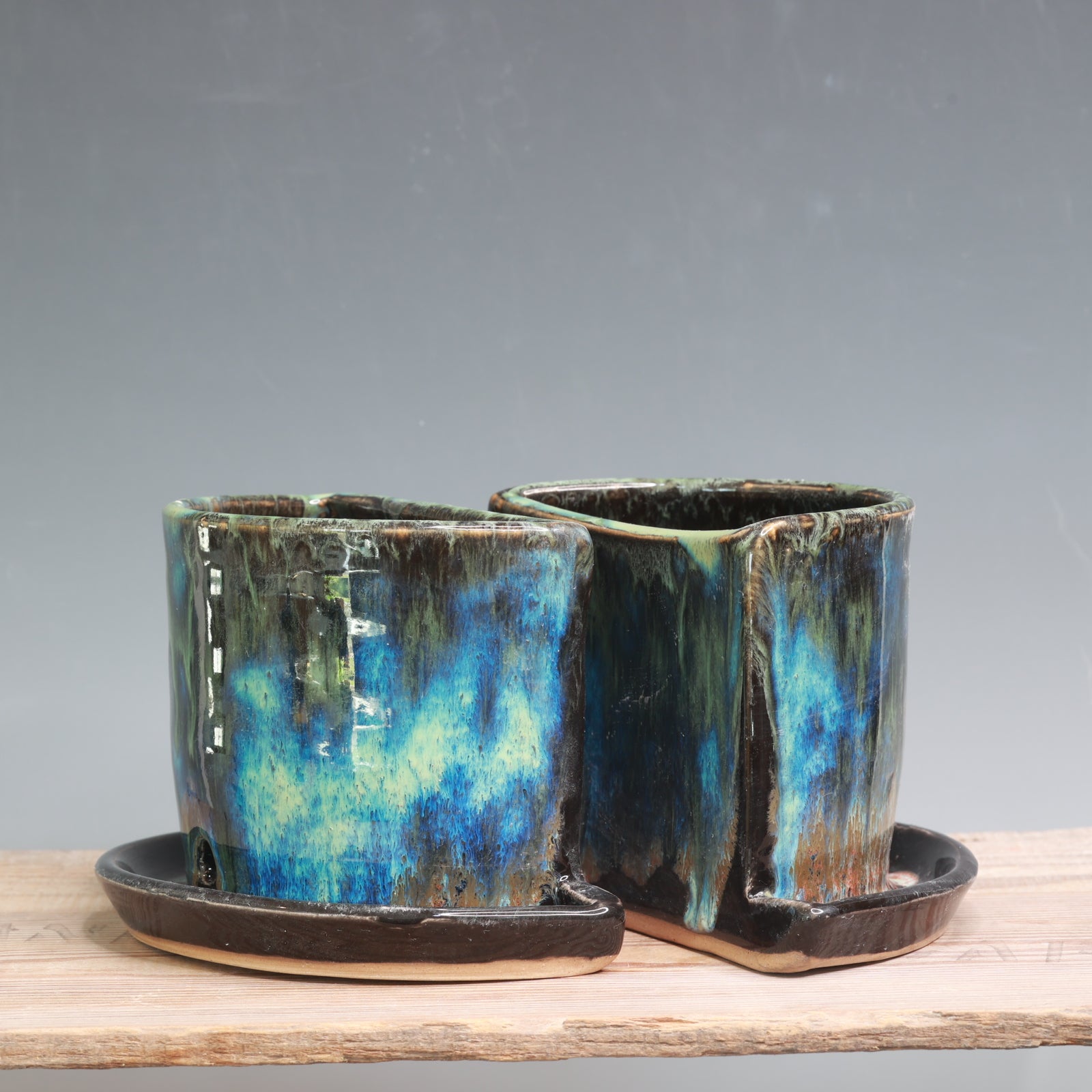 Northern Lights Bookend Planters