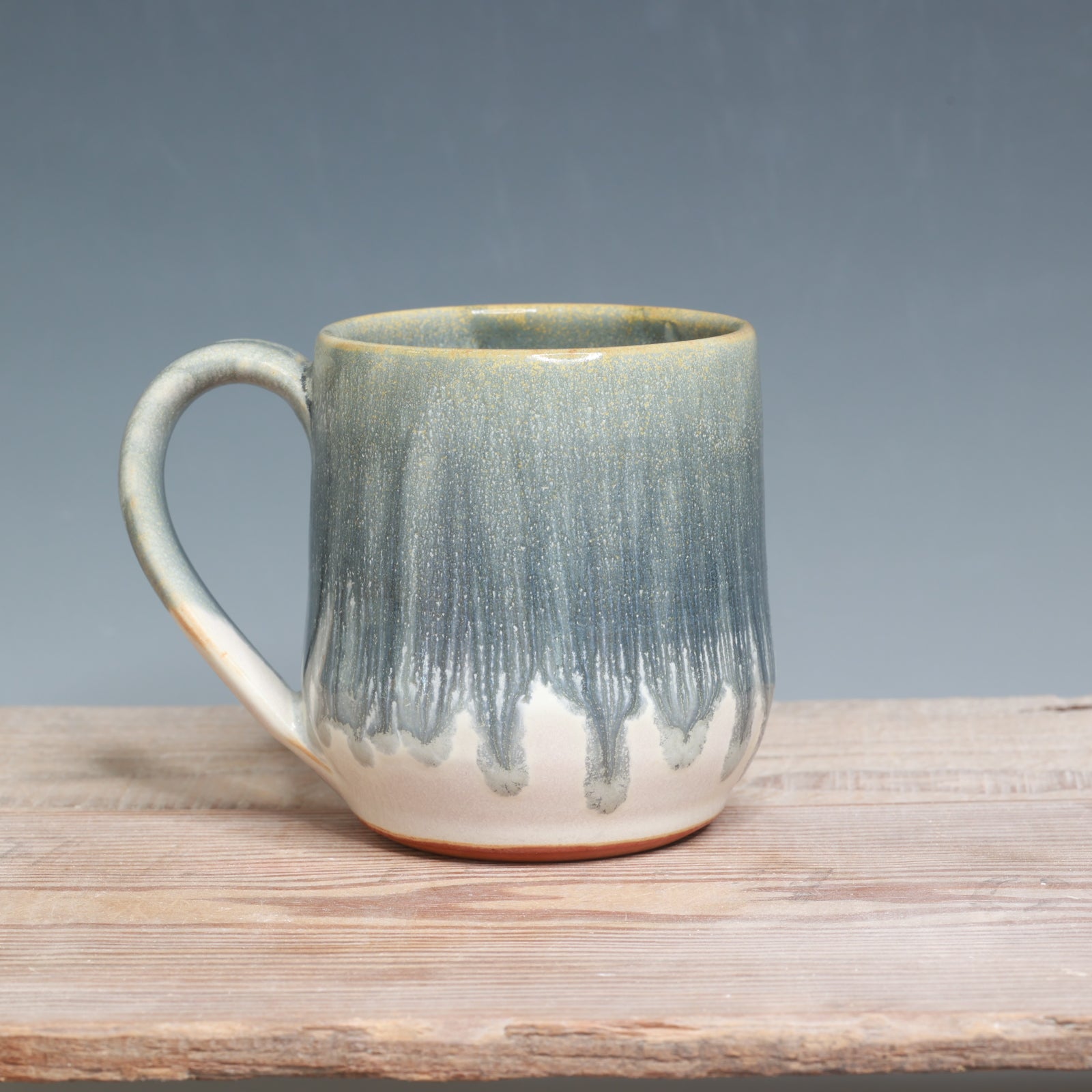 Blue Ash over Salt Mug - 12 oz.