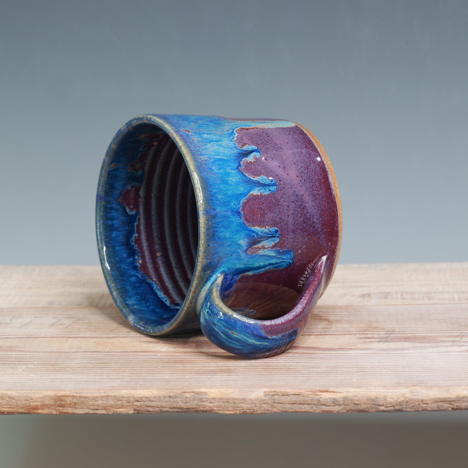 Aurora Green over Passion flower Mug - 13 oz.
