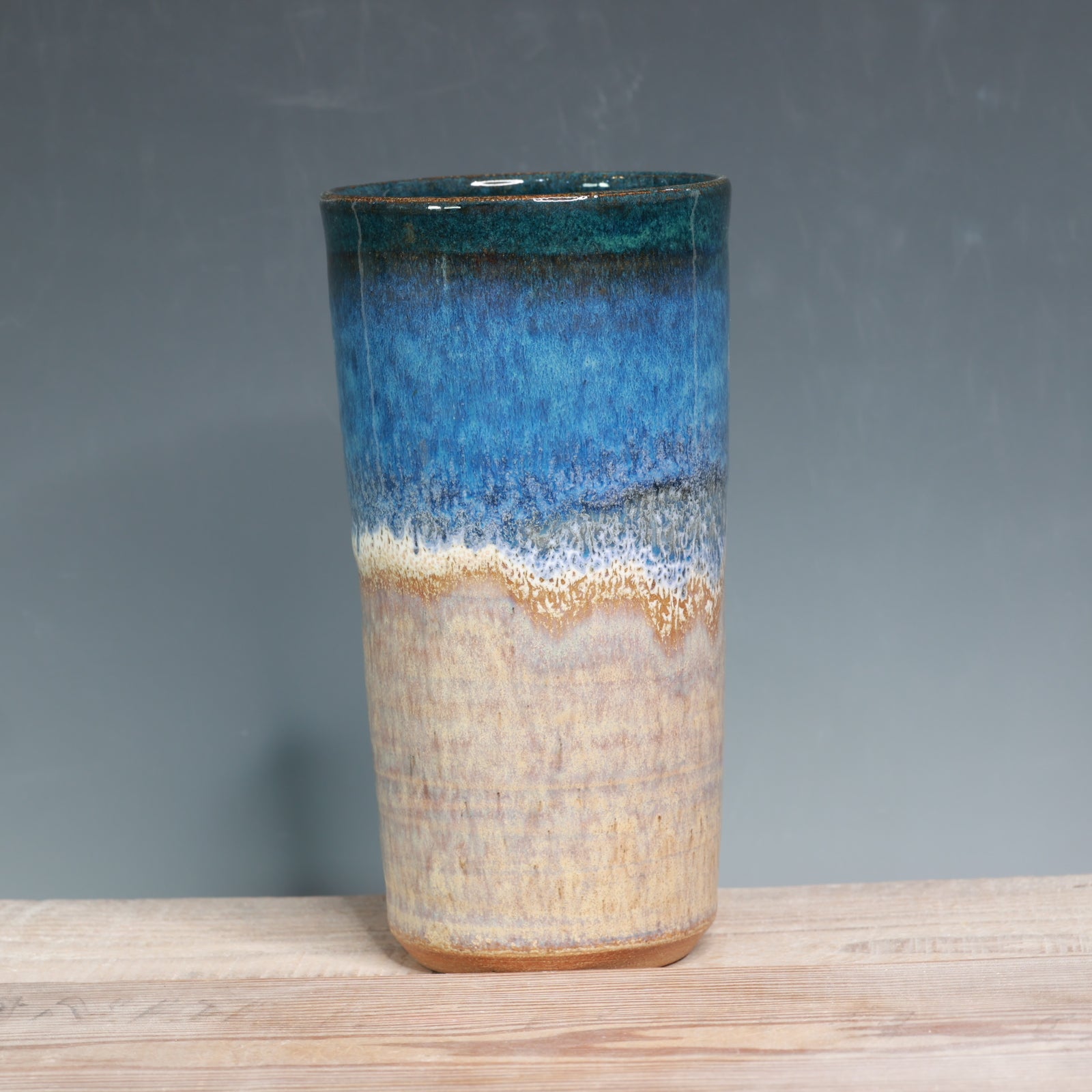 Blue Surf over Sandstone Tumbler - 24 oz.