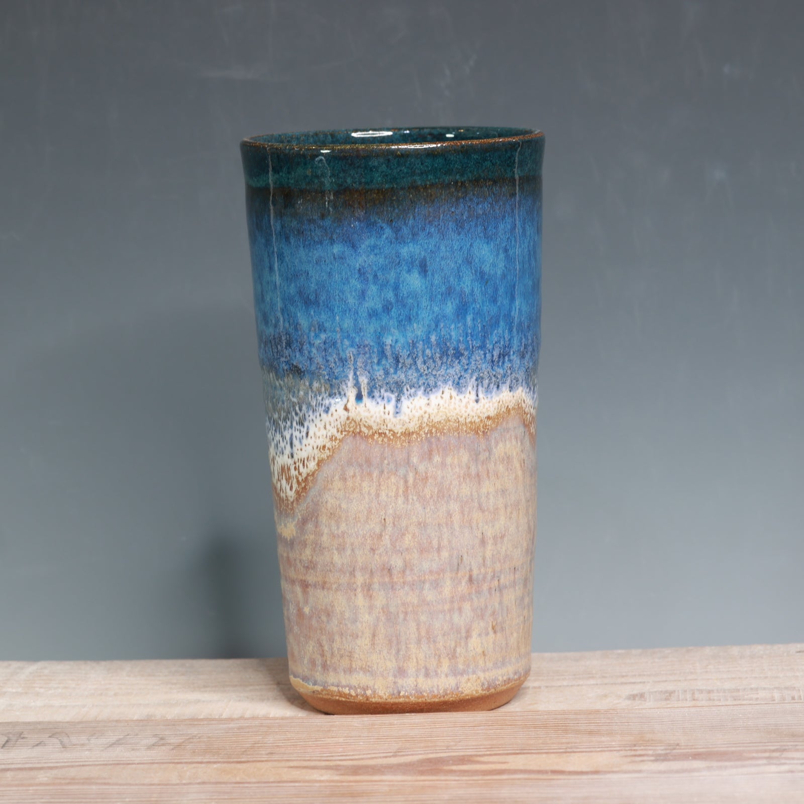 Blue Surf over Sandstone Tumbler - 24 oz.