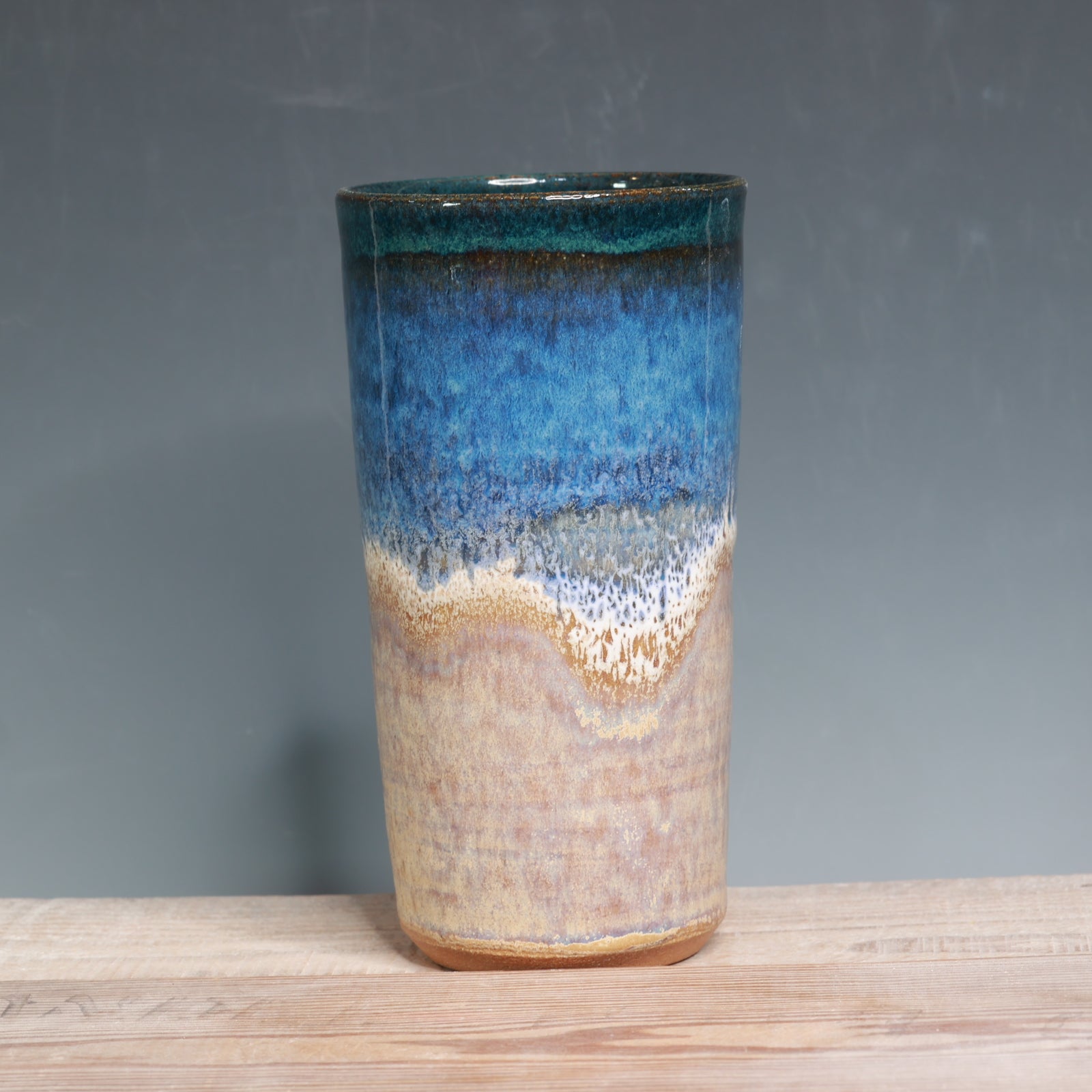 Blue Surf over Sandstone Tumbler - 24 oz.