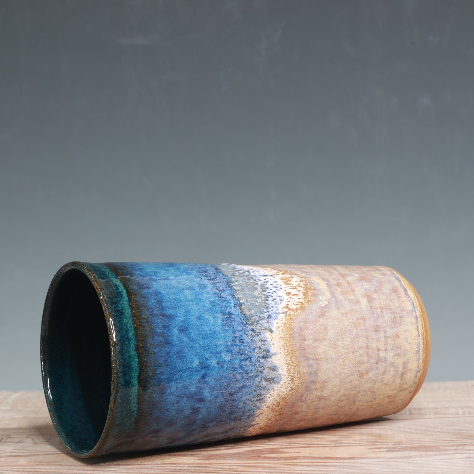 Blue Surf over Sandstone Tumbler - 24 oz.