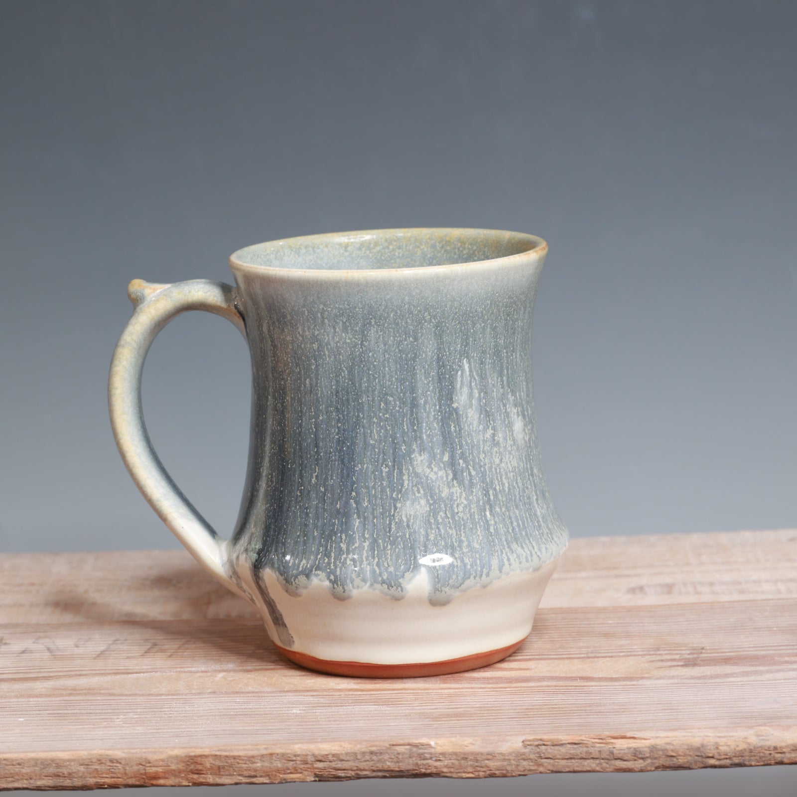 Blue Ash over Salt Mug - 14 oz.