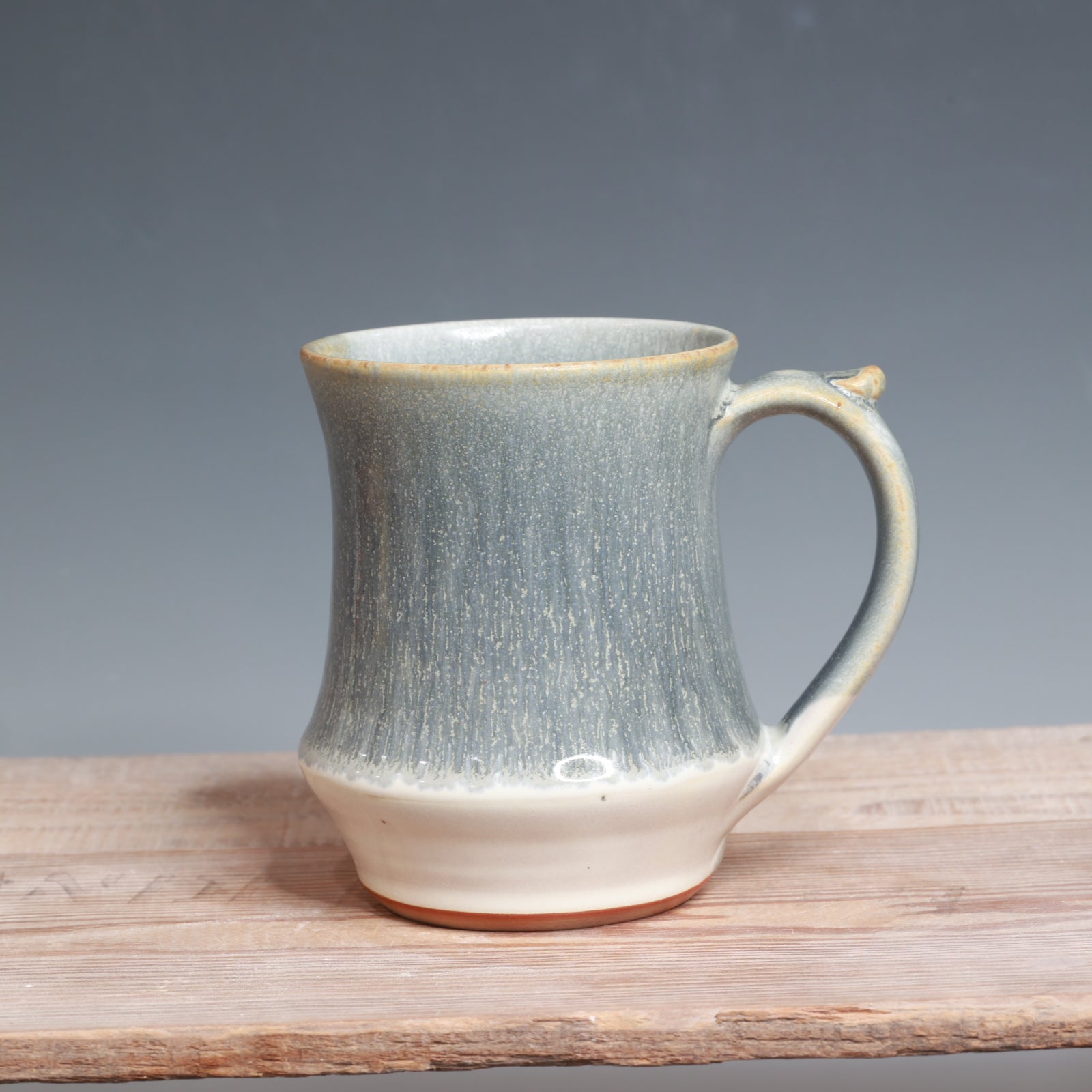 Blue Ash over Salt Mug - 14 oz.
