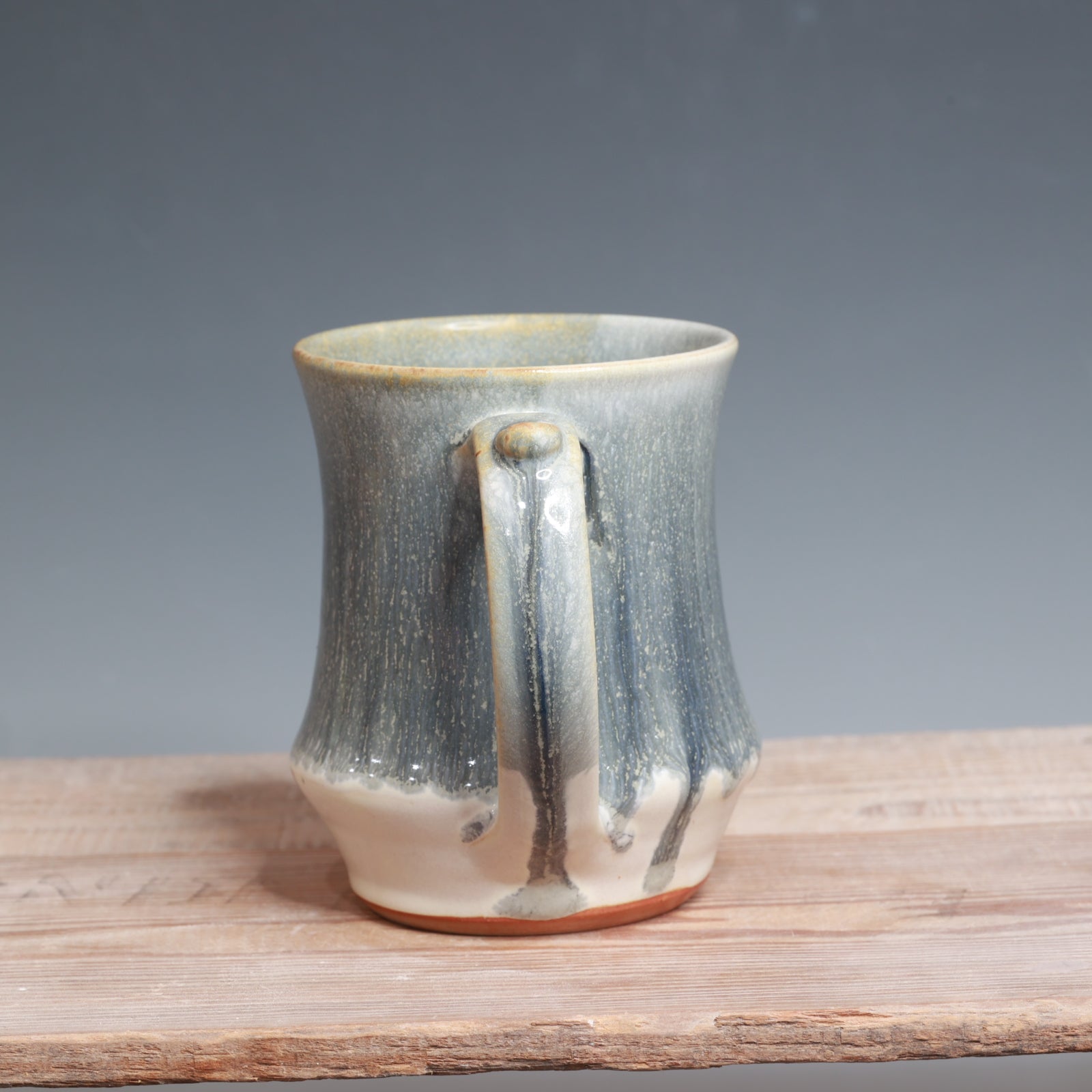 Blue Ash over Salt Mug - 14 oz.