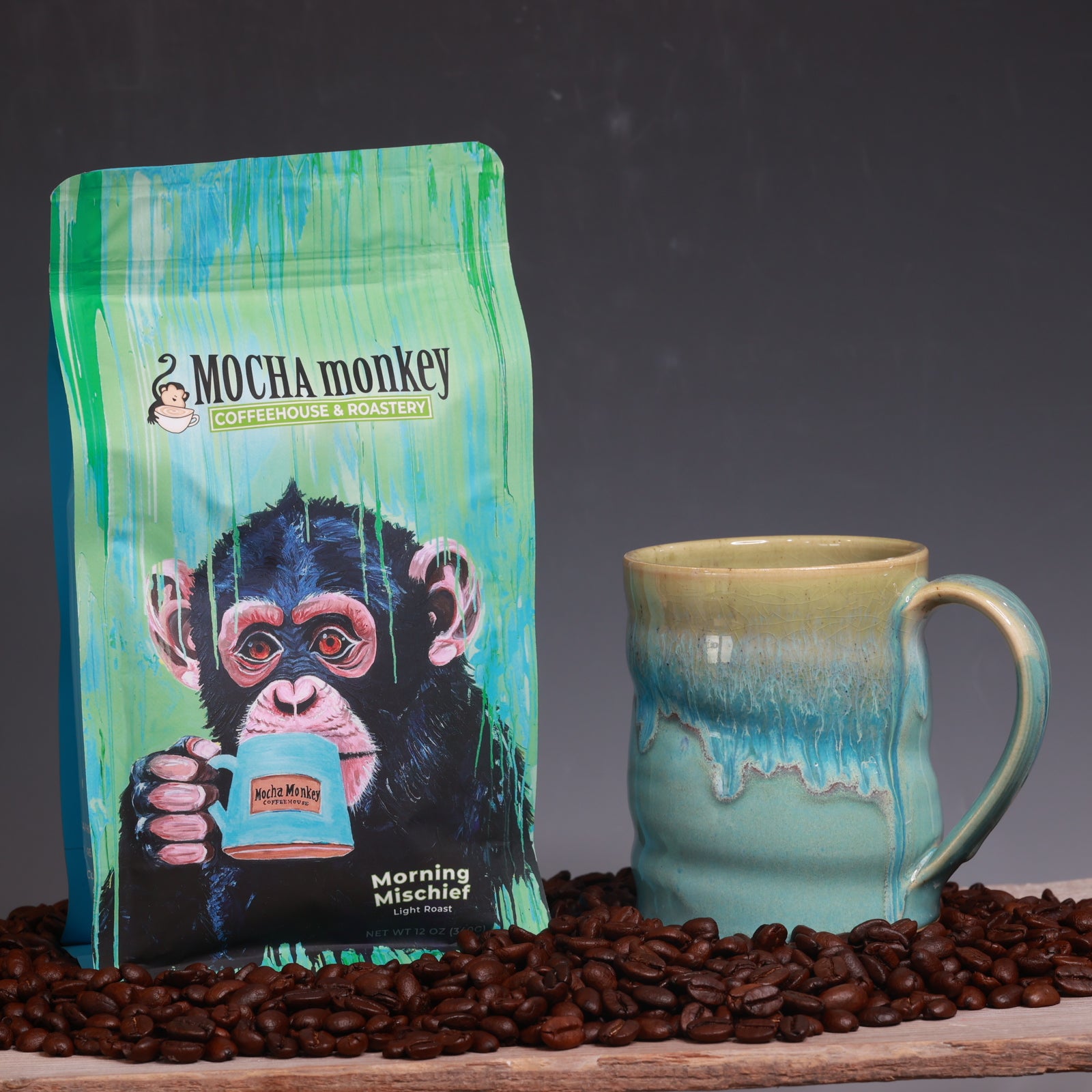Coffee Beans and Mug Bundle - Morning Mischief Light Roast