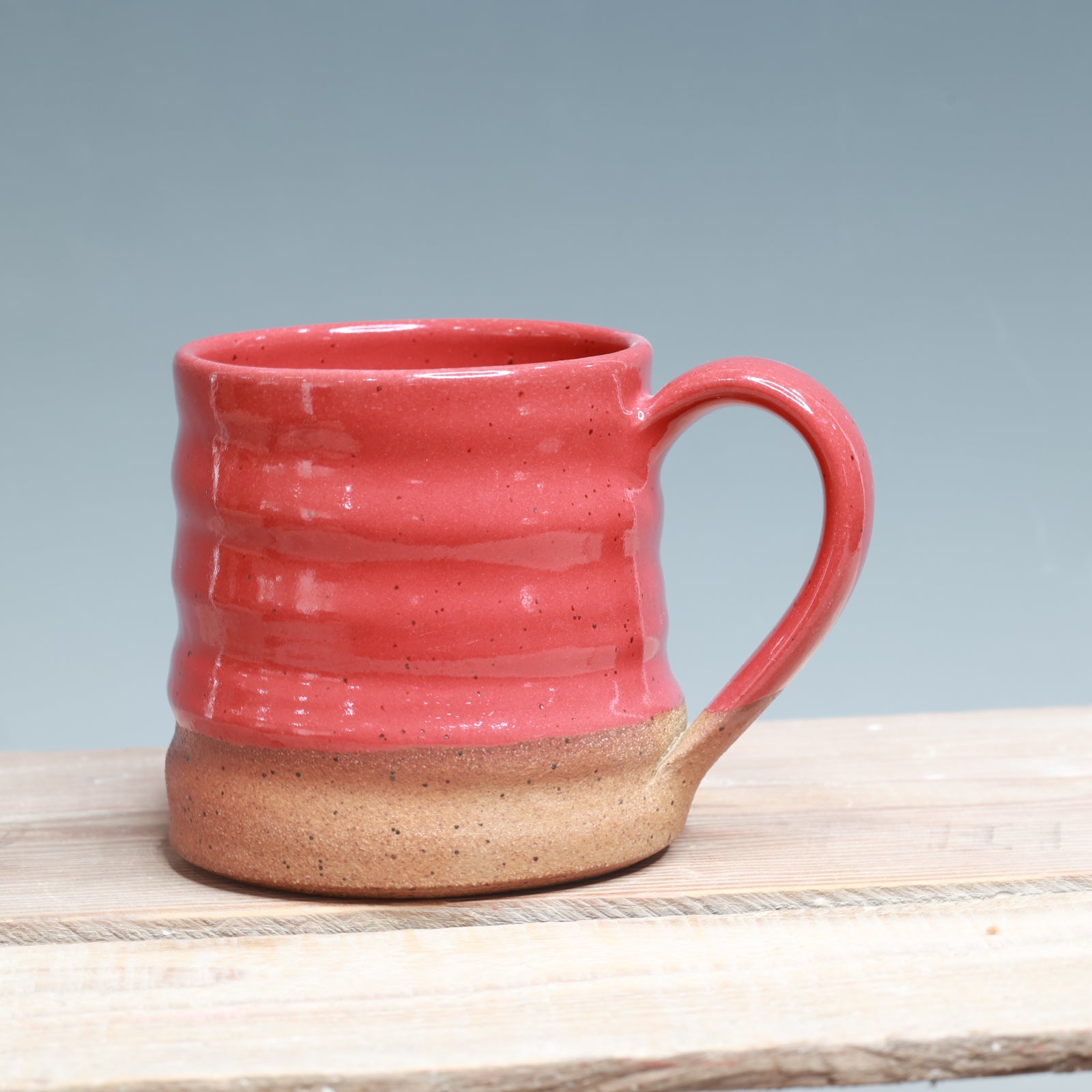 Red Speckled Clay Mug 14-15 oz.