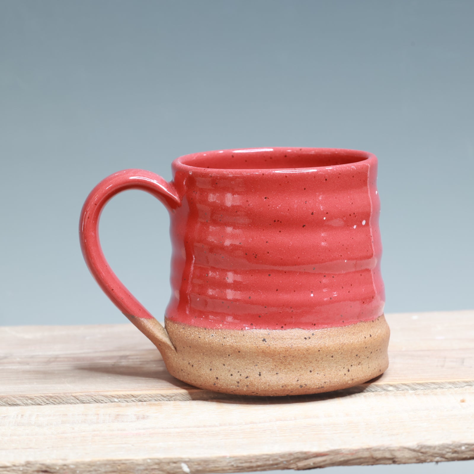 Red Speckled Clay Mug 14-15 oz.