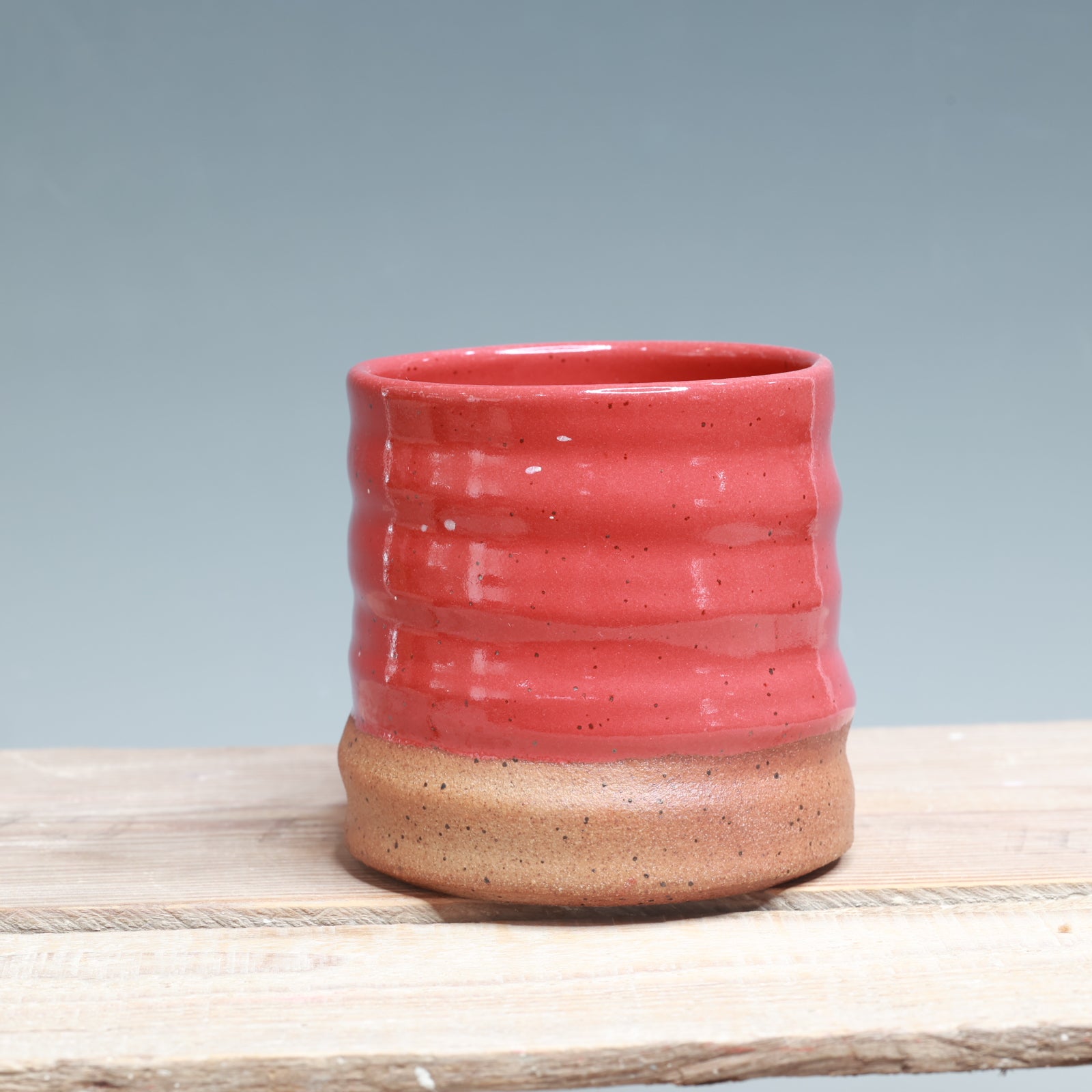 Red Speckled Clay Mug 14-15 oz.