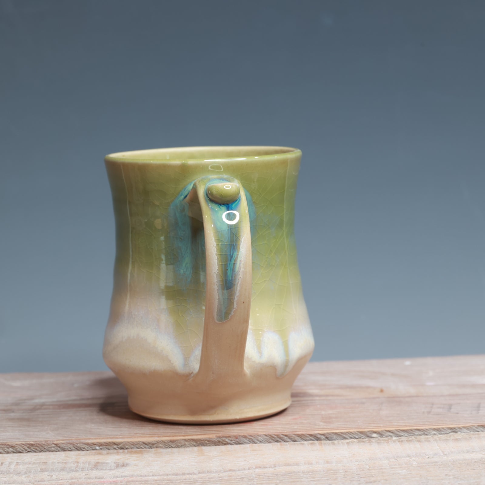 Aurora Green over Alabaster 14-15oz.