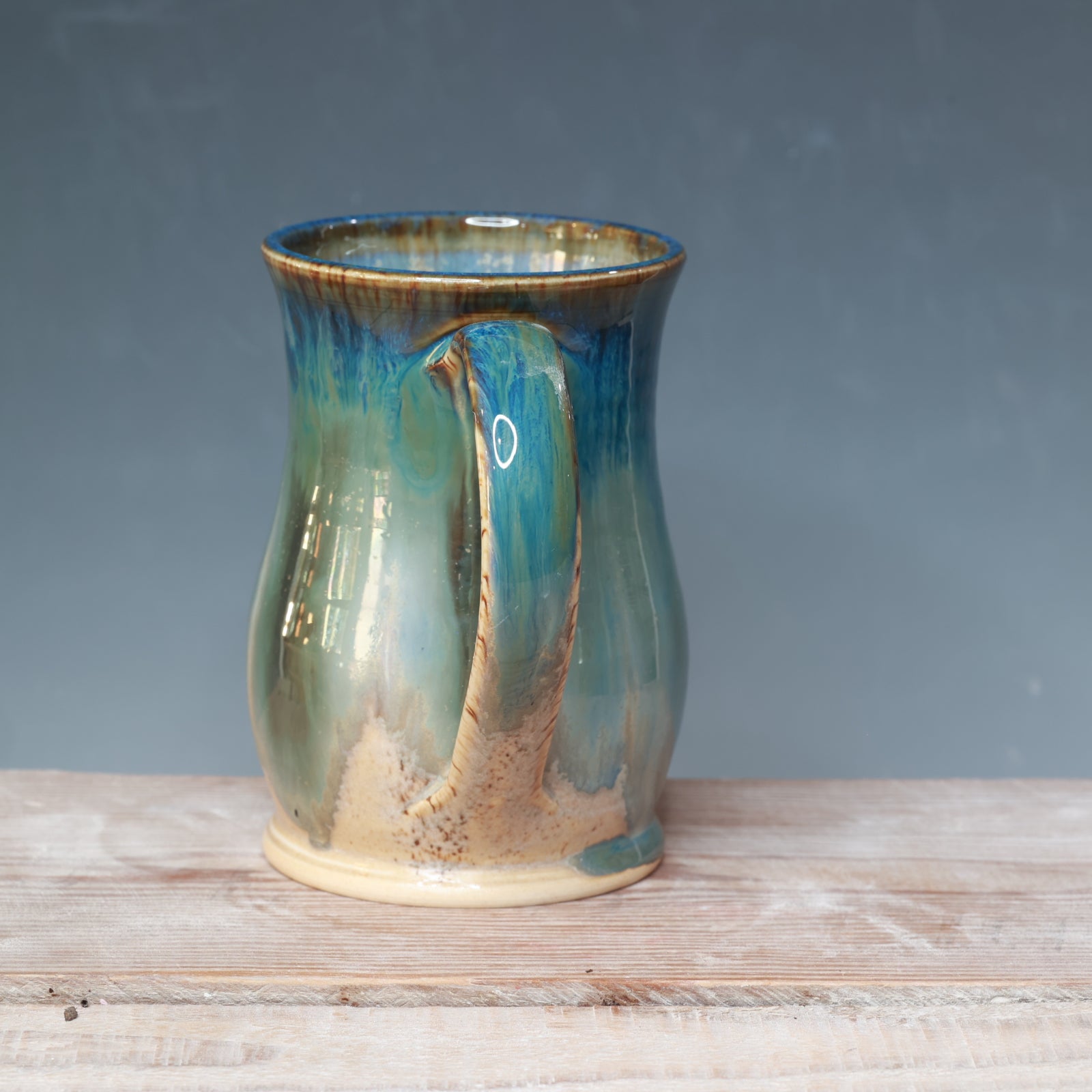 Midnight Rain over Winter Wood mug 17 oz.