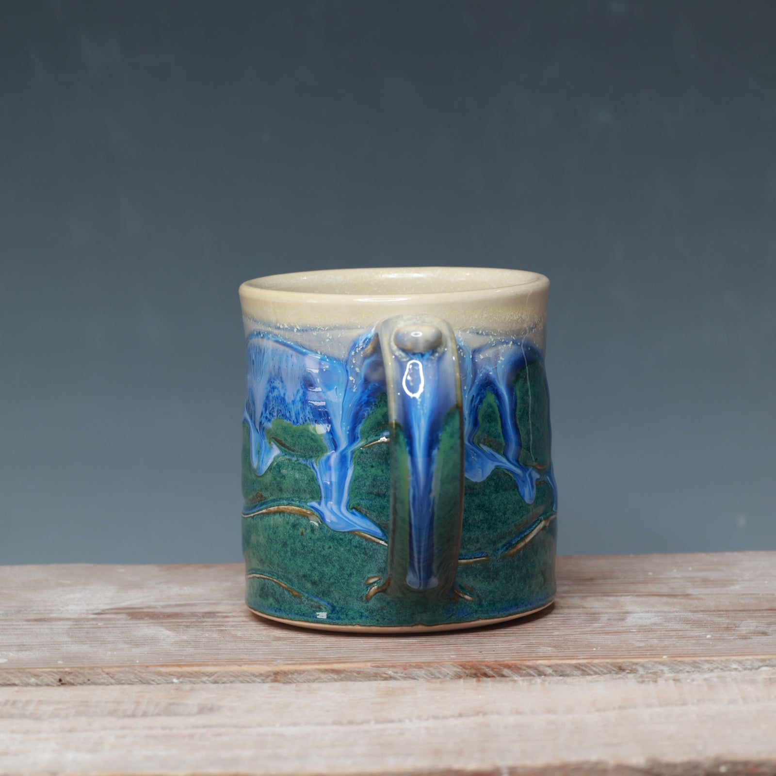 Blue Surf mug 12-13 oz.