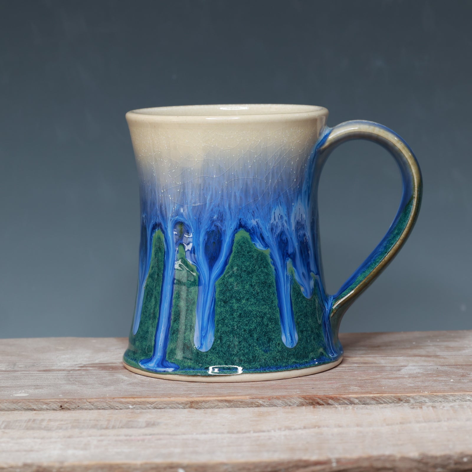 Blue Surf Mocha Monkey mug 14 oz.