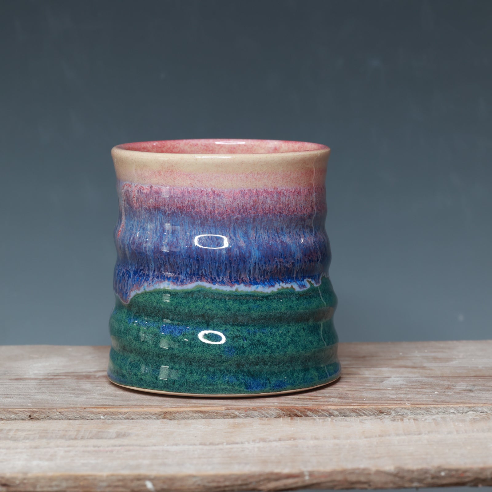 Raspberry Mist and Blue Surf mug 15 oz.