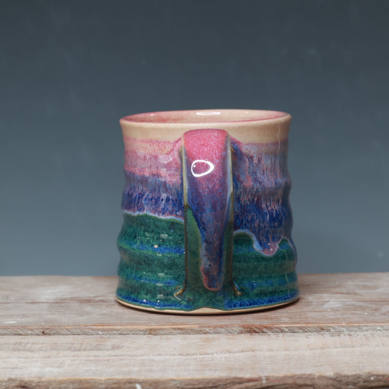 Raspberry Mist and Blue Surf mug 15 oz.