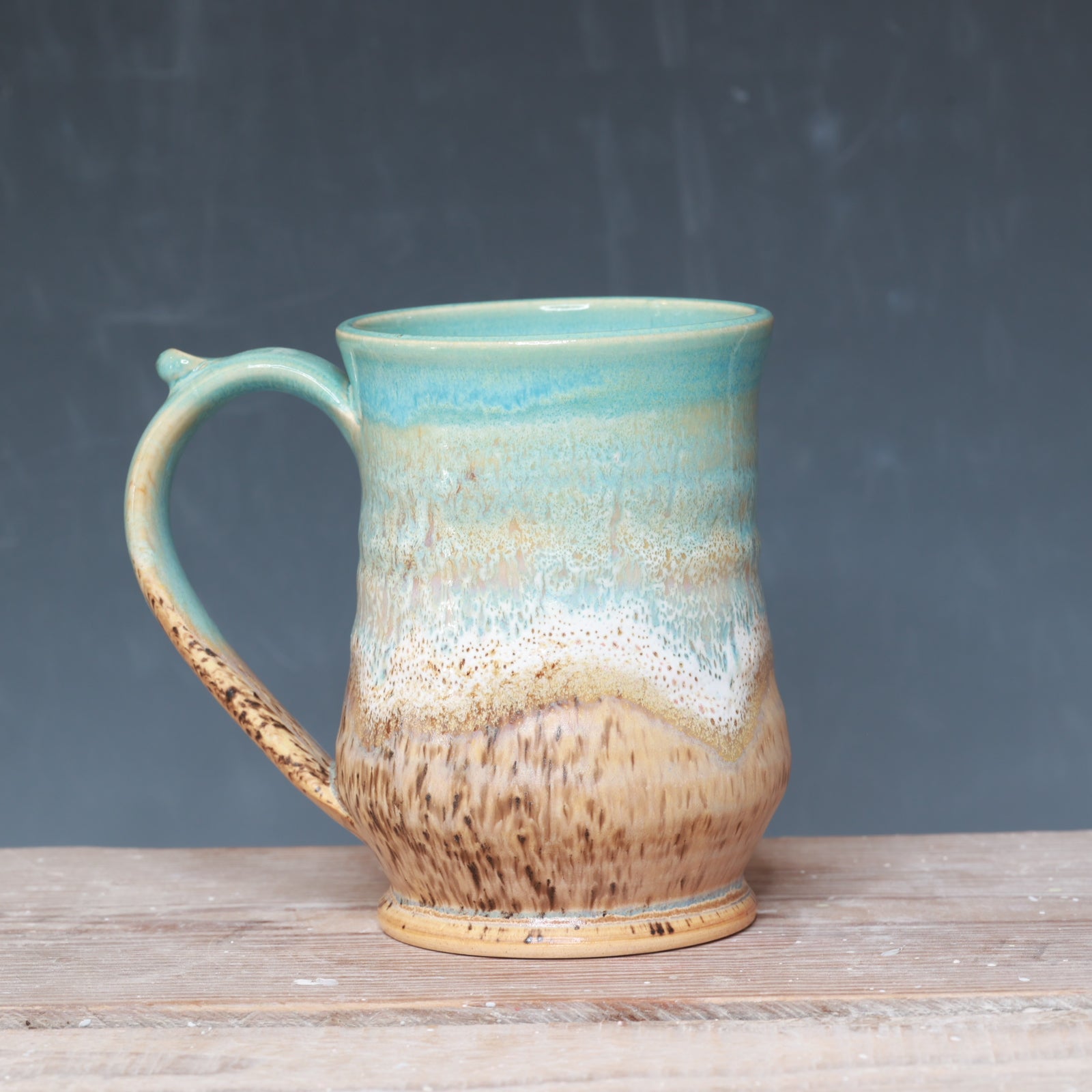 Norse Blue and Sandstone mug 13 oz.