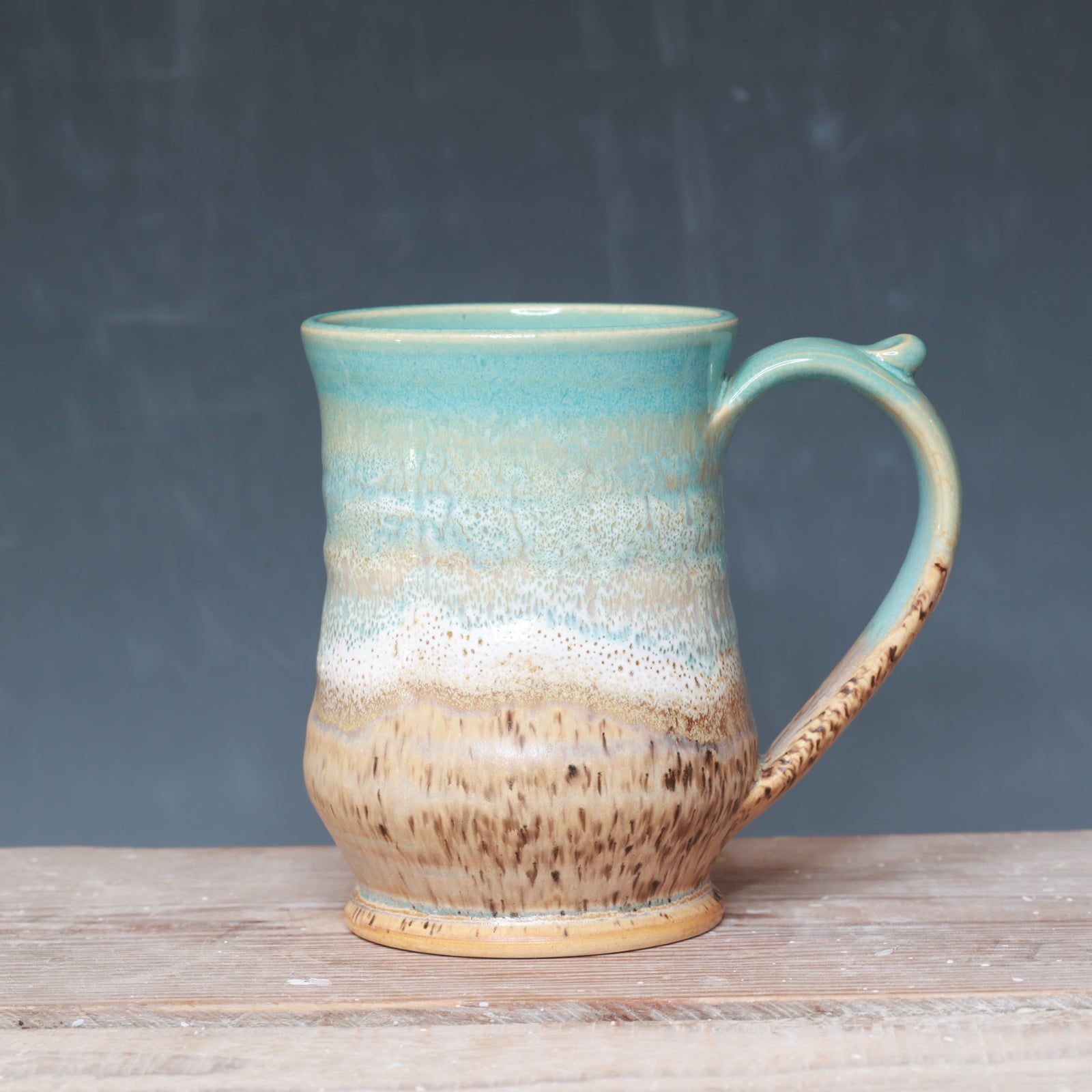 Norse Blue and Sandstone mug 13 oz.