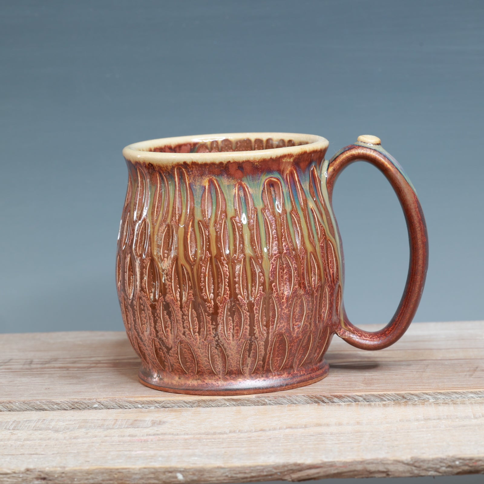 Carved Copper Mule 16 oz.
