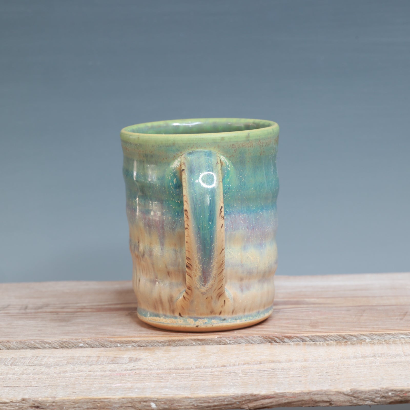 Aurora Green and Sandstone Mug 9-11 oz.