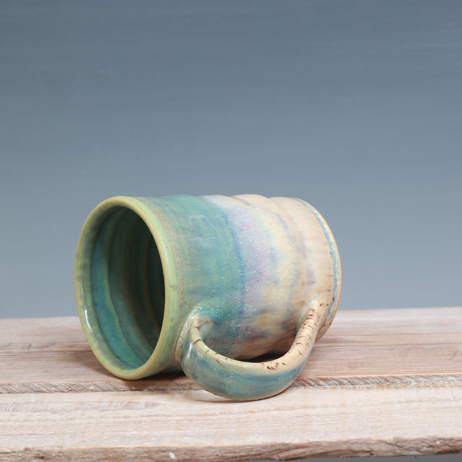 Aurora Green and Sandstone Mug 9-11 oz.