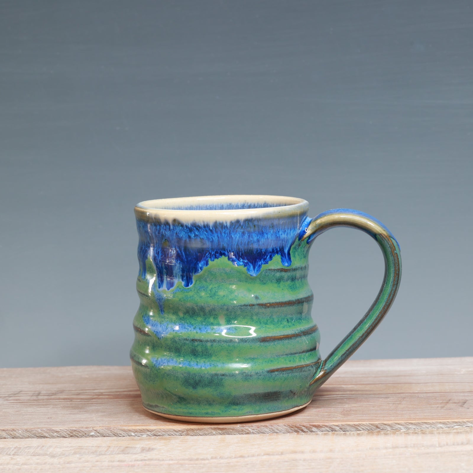 Blue over Green Mug 13 oz.