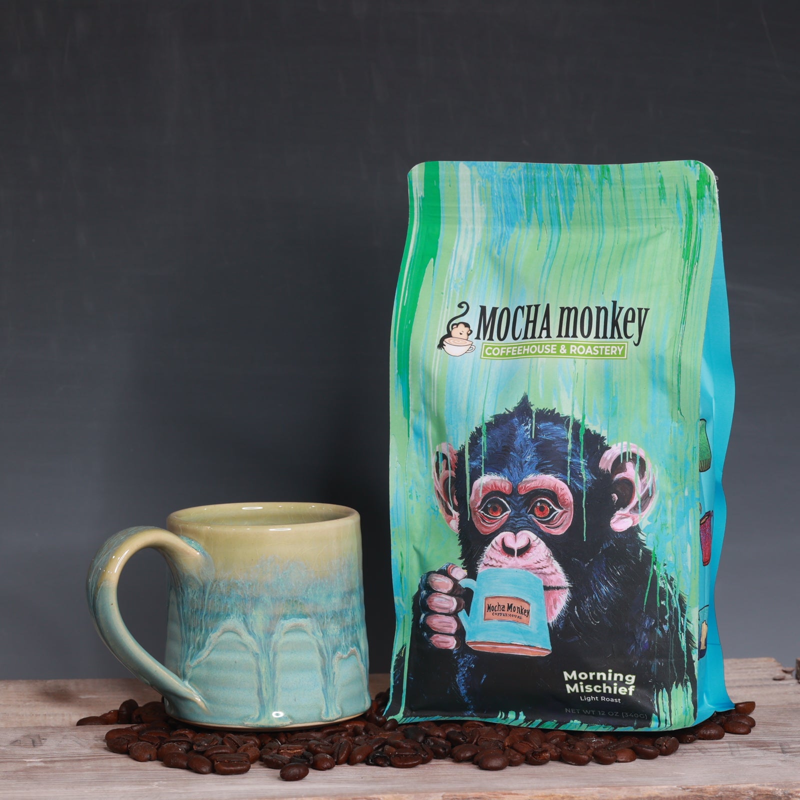 Coffee Beans and Mug Bundle - Morning Mischief Light Roast