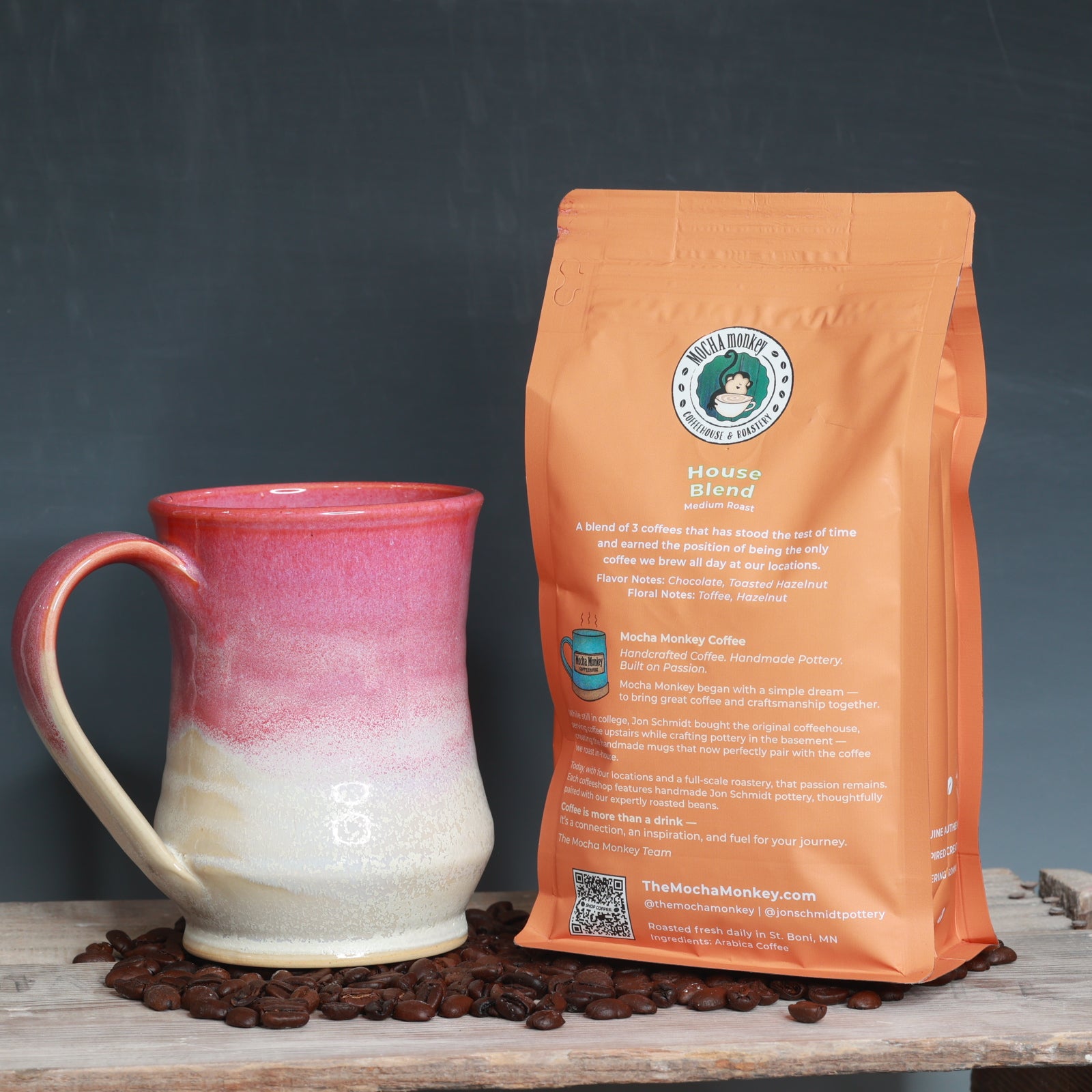 Coffee Beans and Mug Combo - House Blend Medium Roast