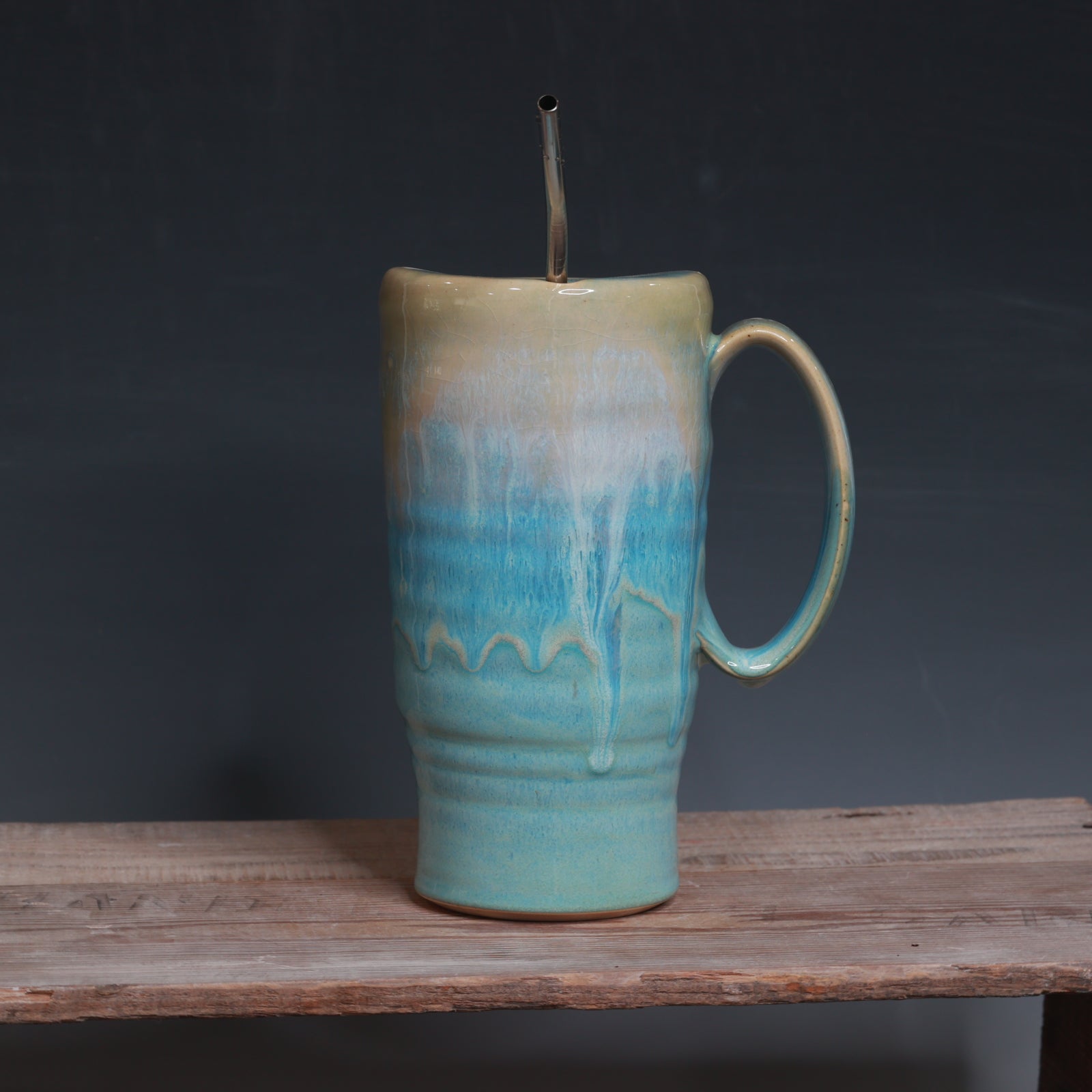 Norse Blue Straw Cup 28-29 oz.