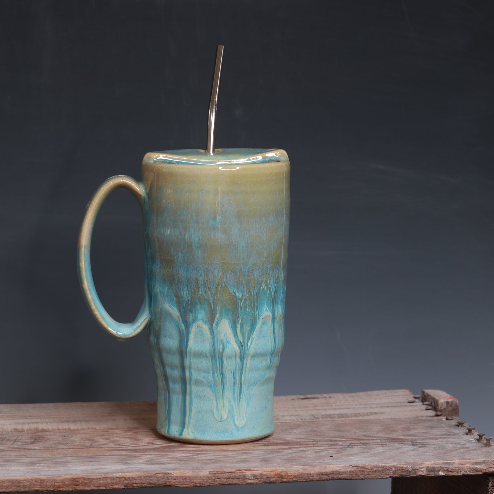 Norse Blue Straw Cup 28-29 oz.