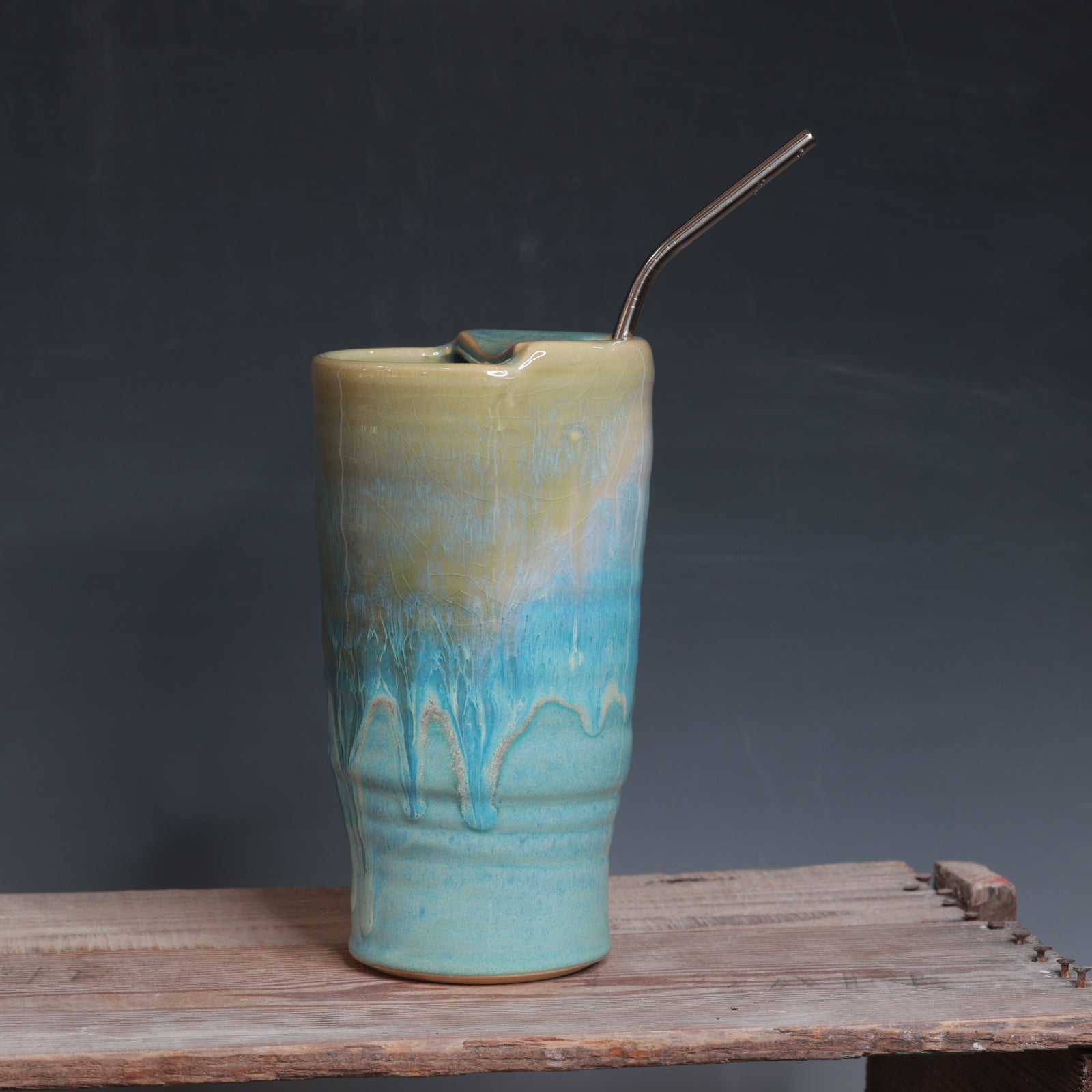 Norse Blue Straw Cup 28-29 oz.