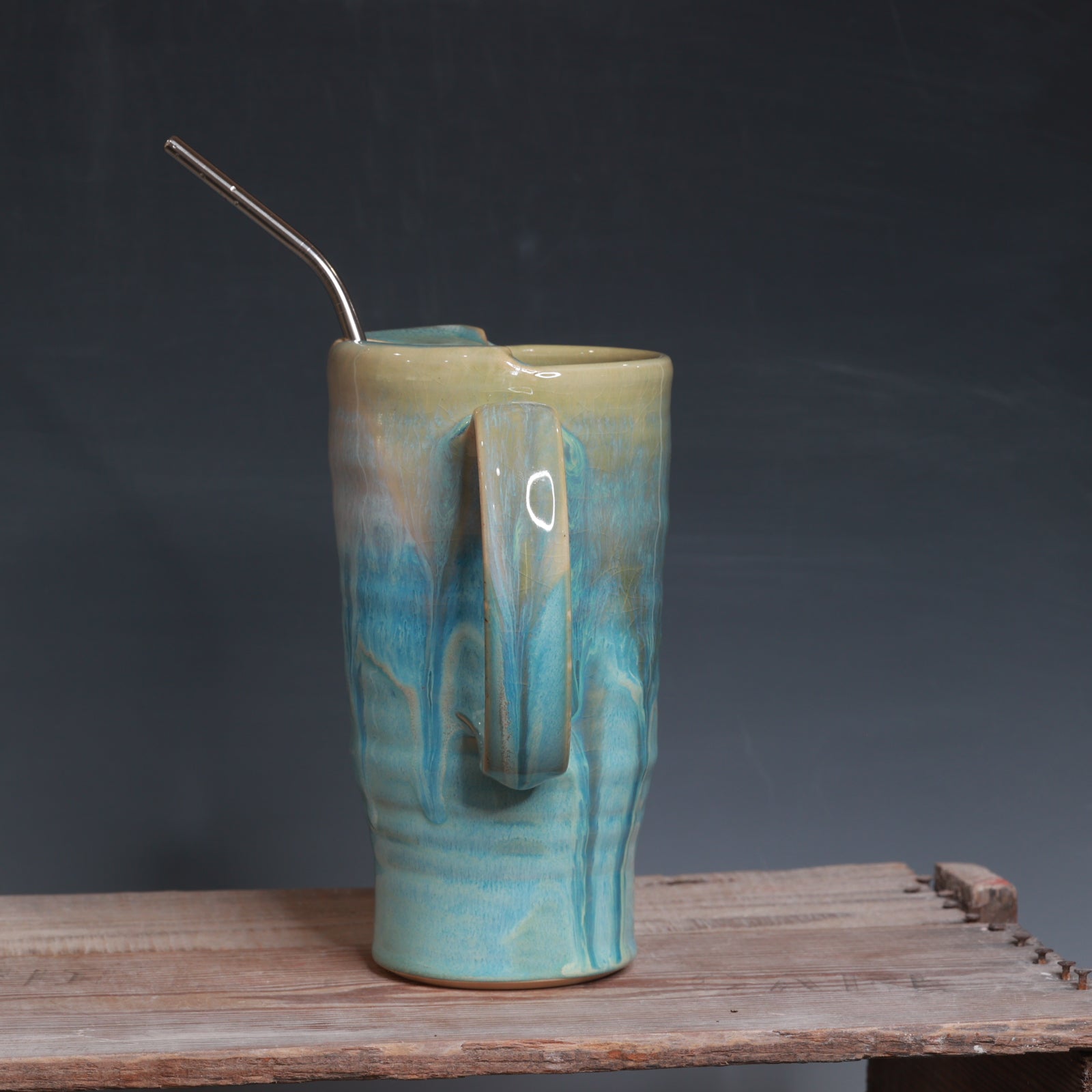 Norse Blue Straw Cup 28-29 oz.