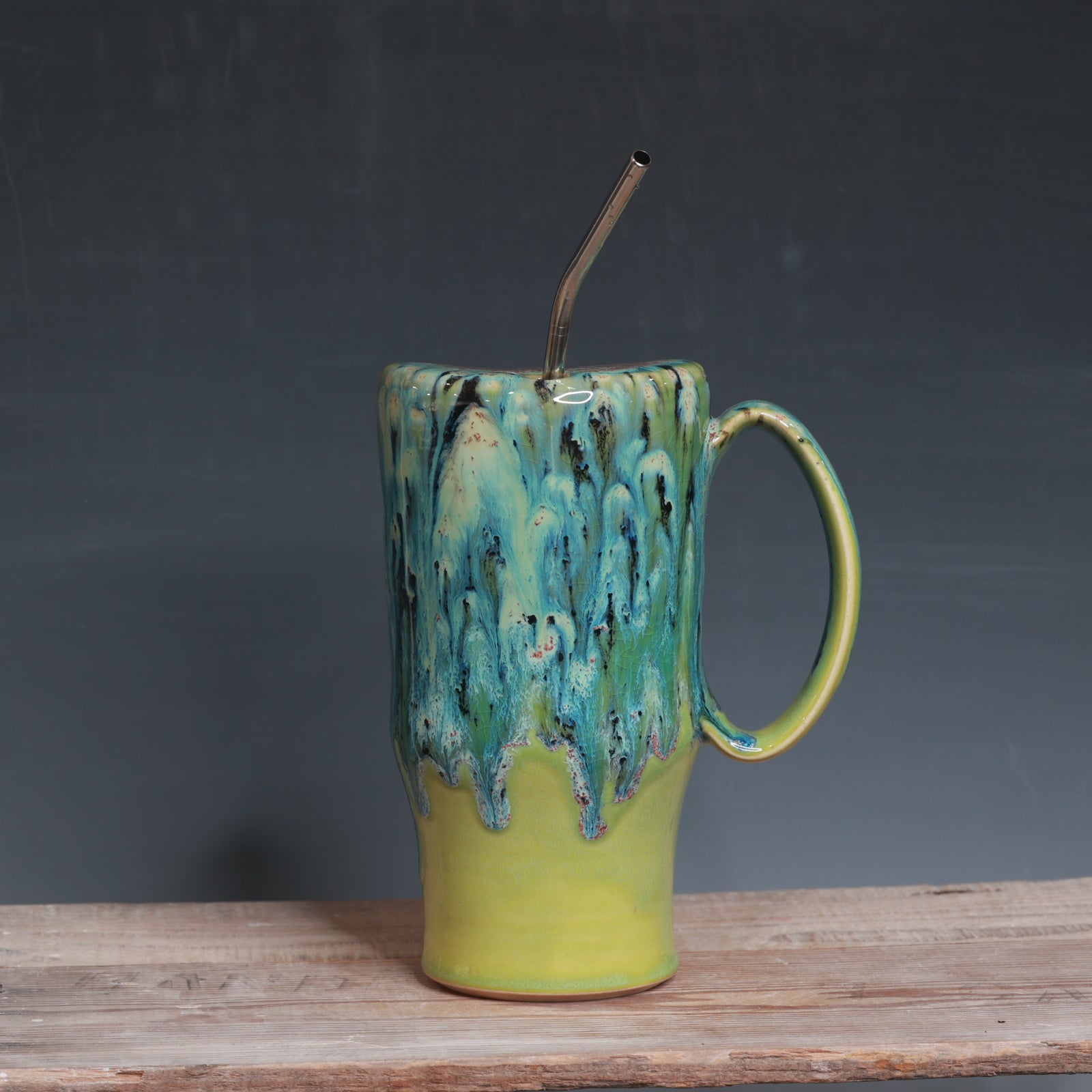 Aurora Green over Green Opal Straw Cup 28-29 oz.
