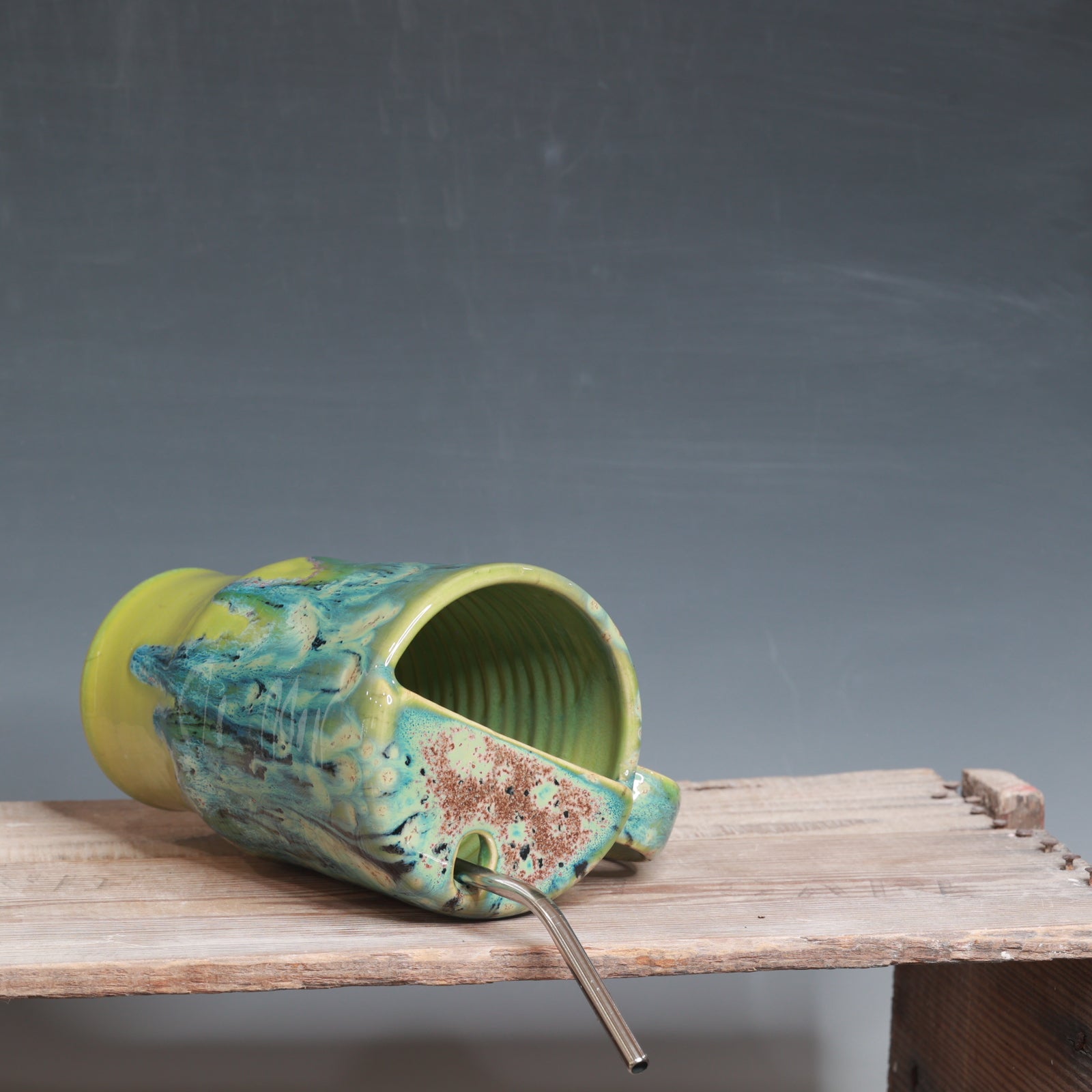 Aurora Green over Green Opal Straw Cup 28-29 oz.