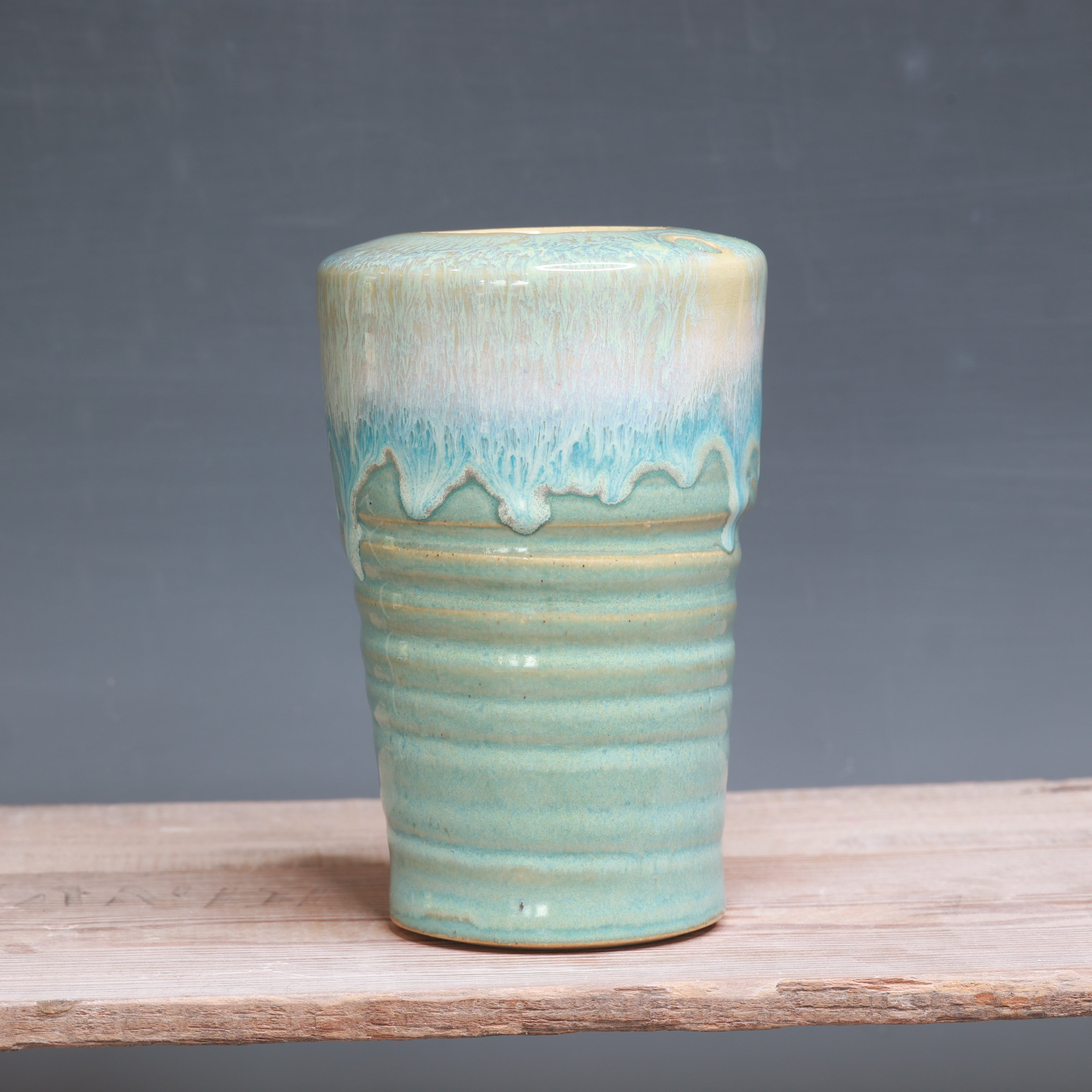 Green Tea and Norse Blue Travel Cup 18 oz.