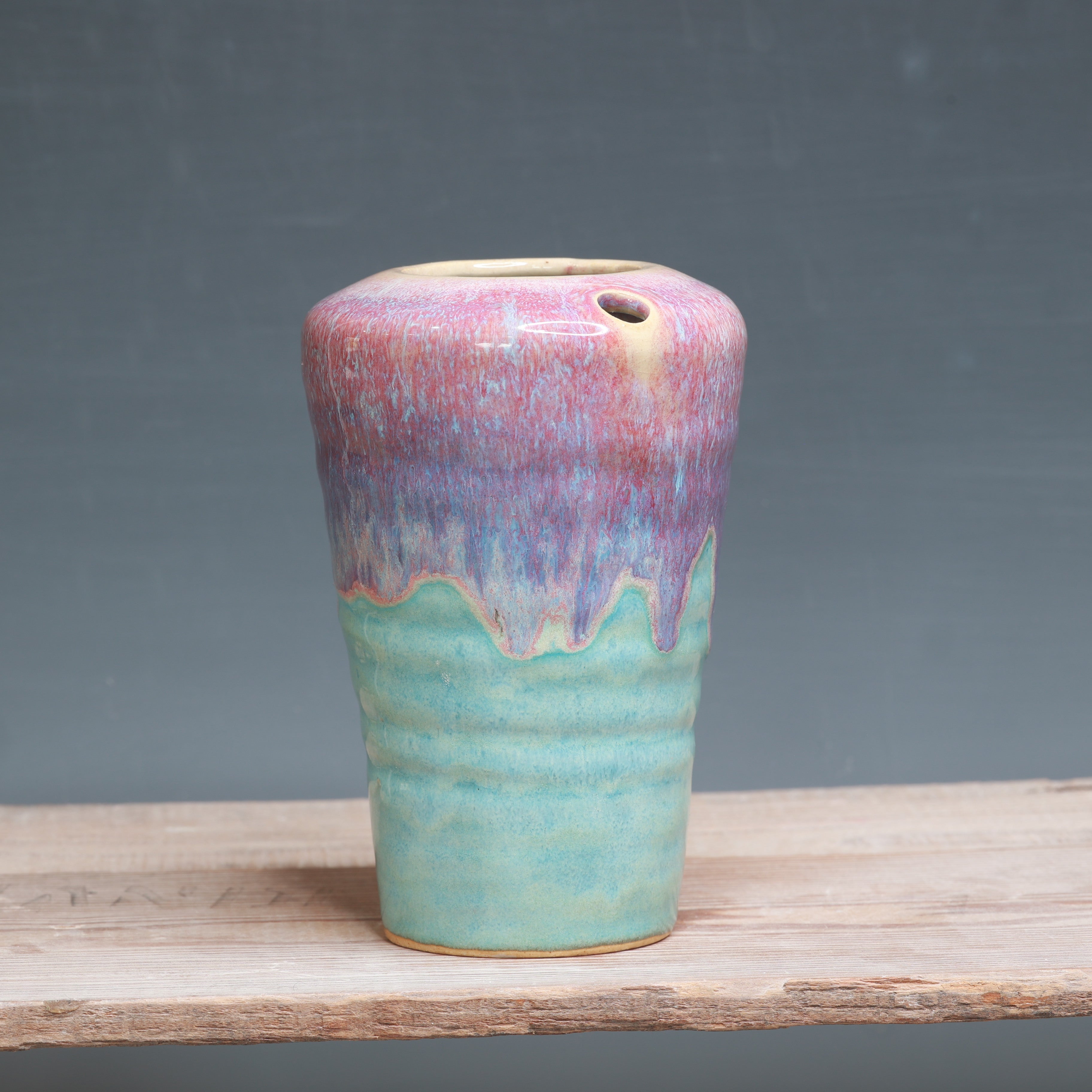 Raspberry Mist and Norse Blue Travel Cup 13 oz.