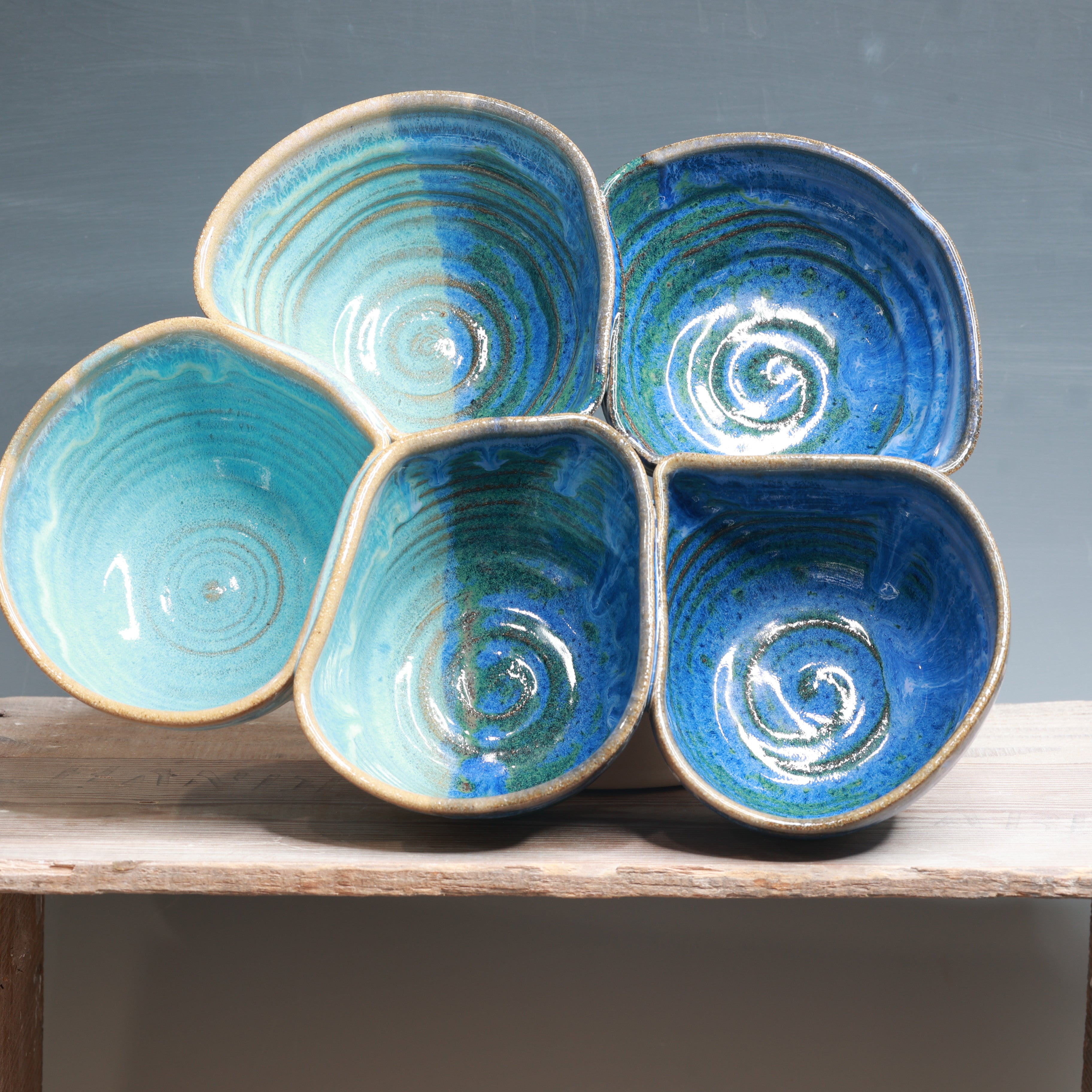 Smash Bowl - 5, Blue surf and Norse Blue