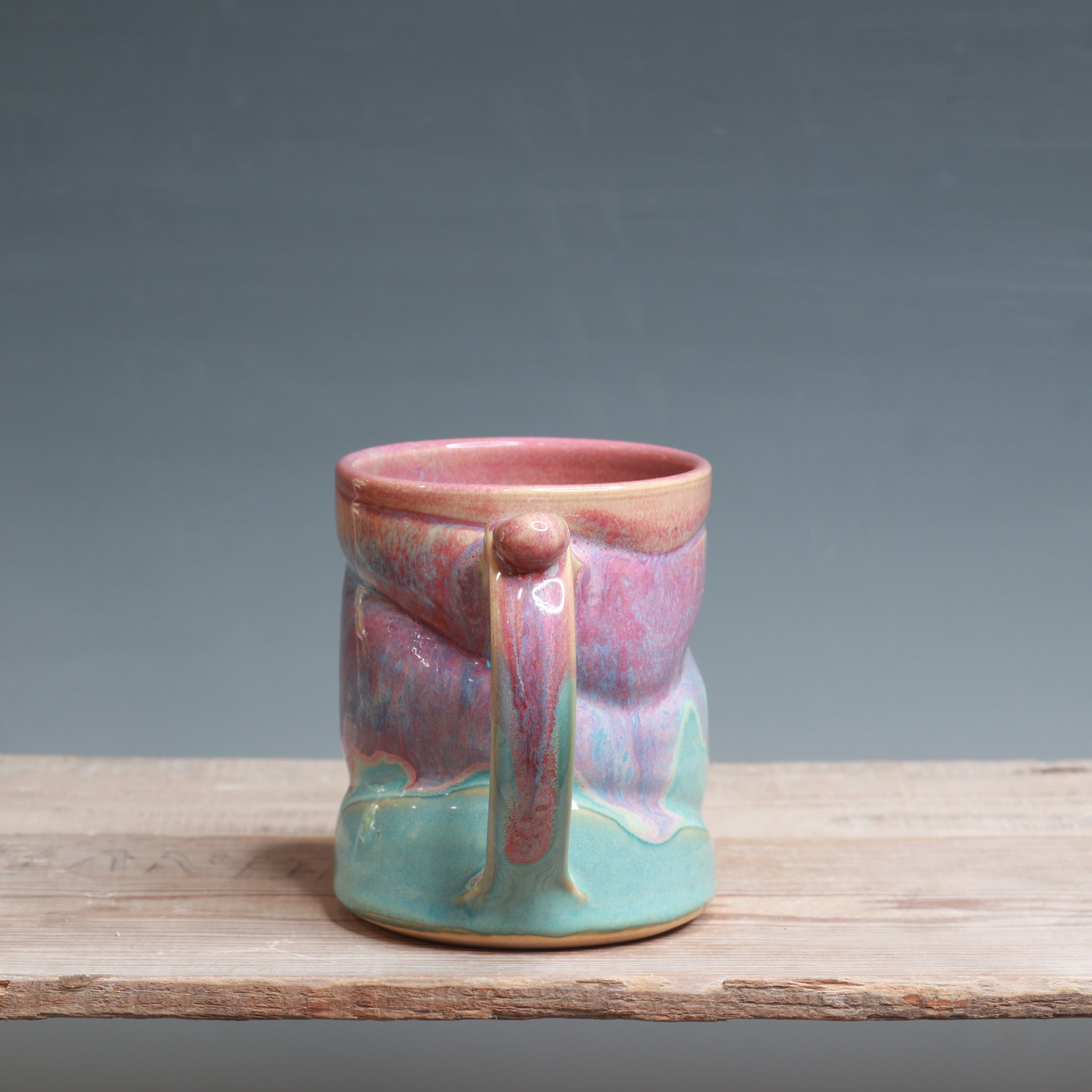 Raspberry Mist over Norse Blue Mug - 14 oz.