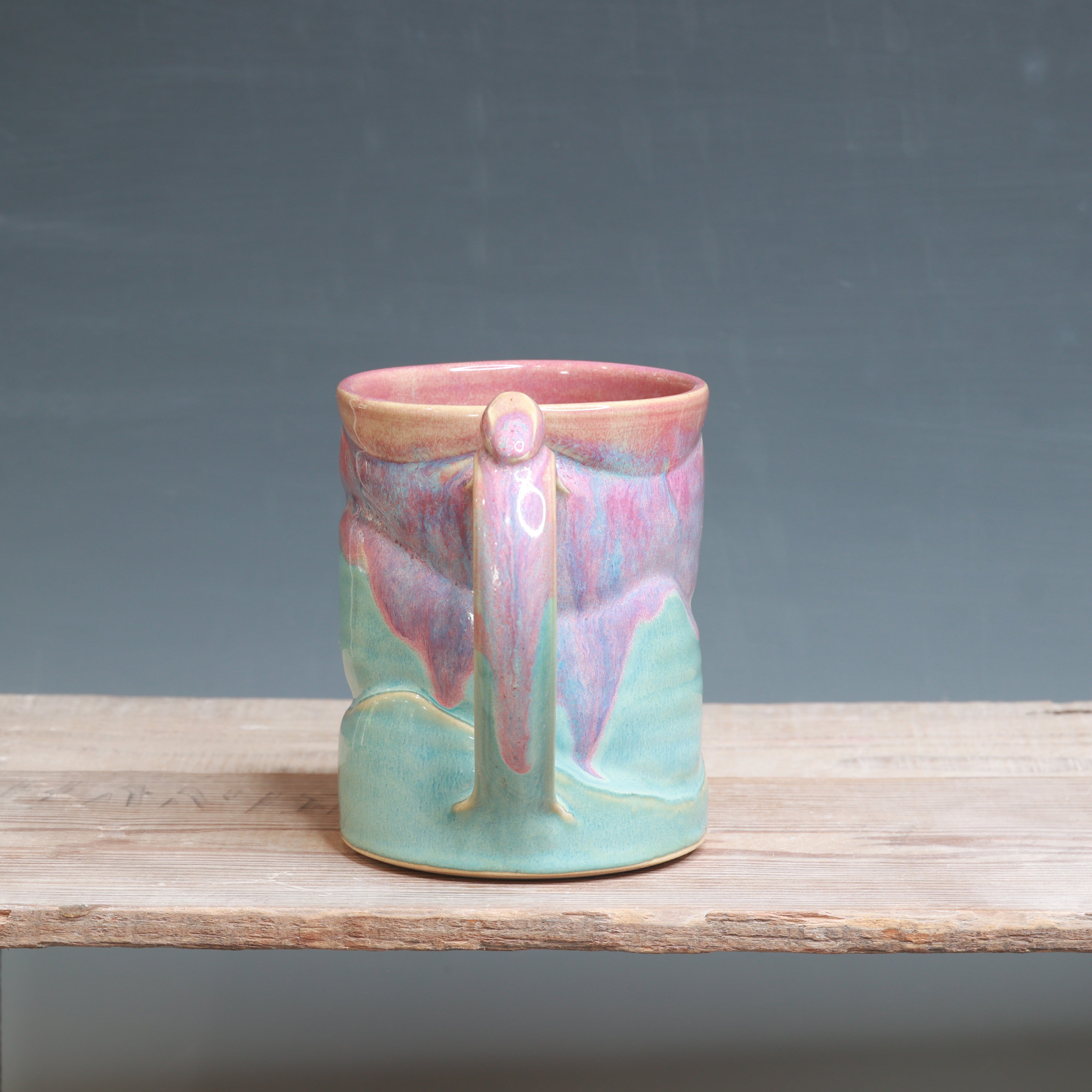 Raspberry Mist over Norse Blue Mug - 18 oz.