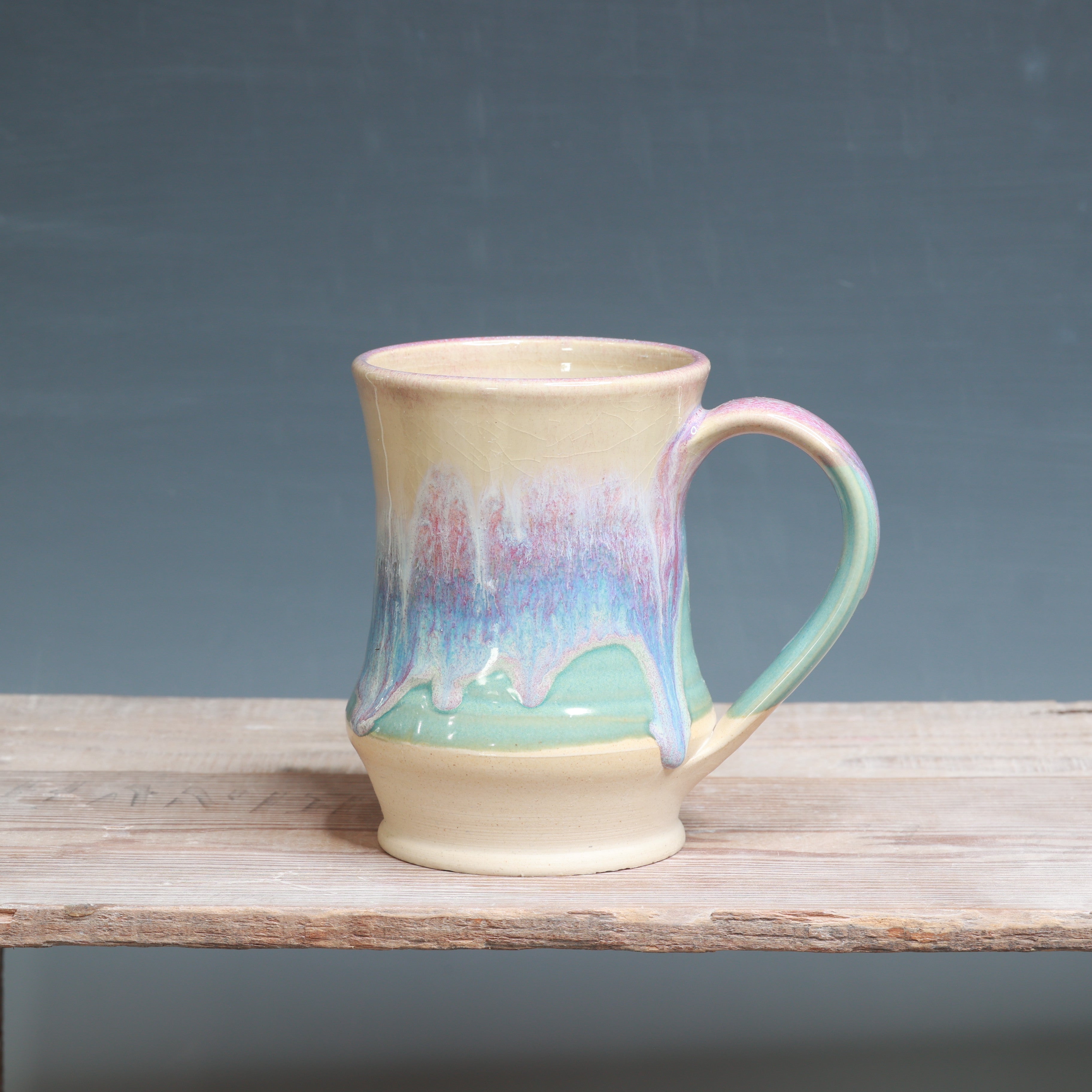 Raspberry Mist over Norse Blue Mug - 15 oz.