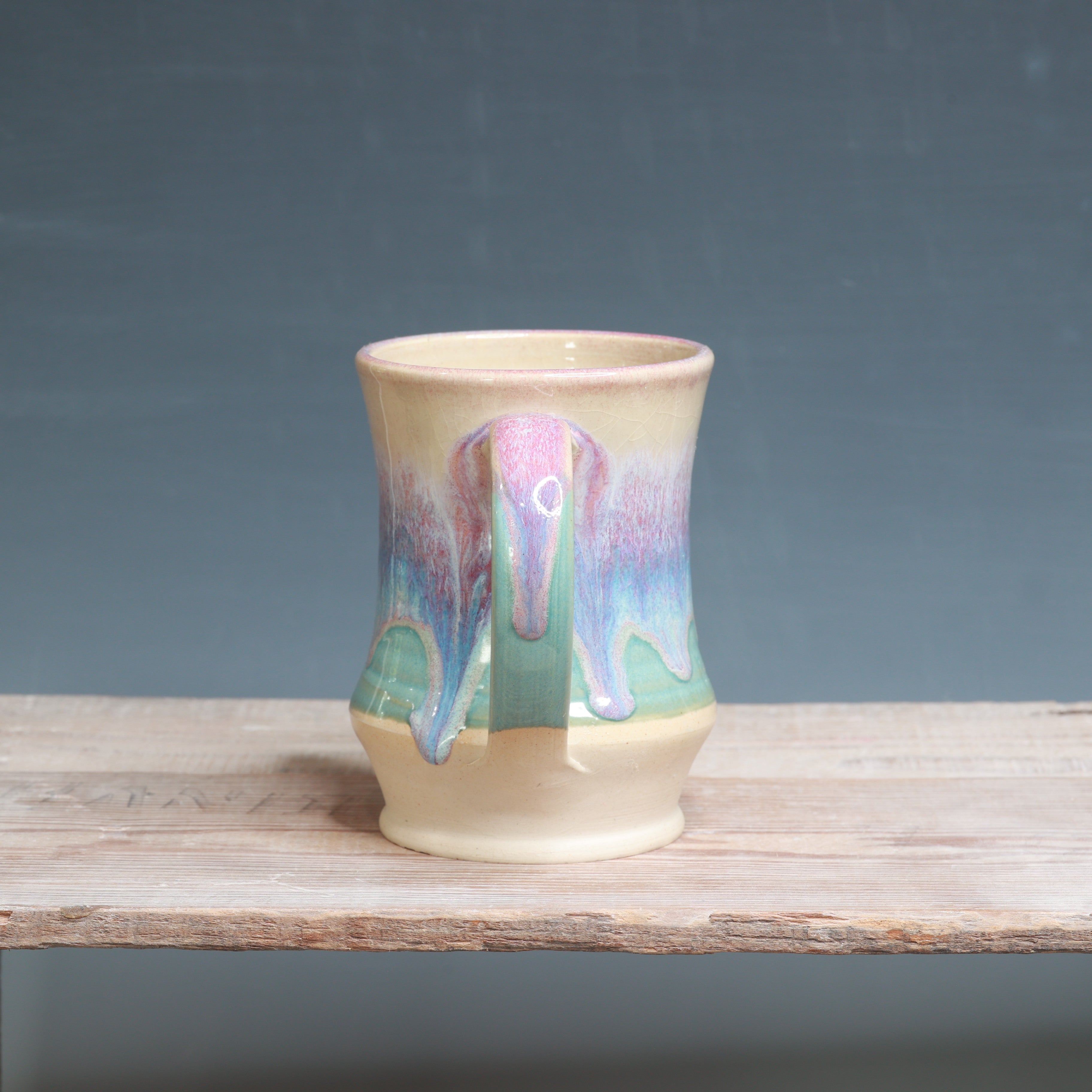 Raspberry Mist over Norse Blue Mug - 15 oz.