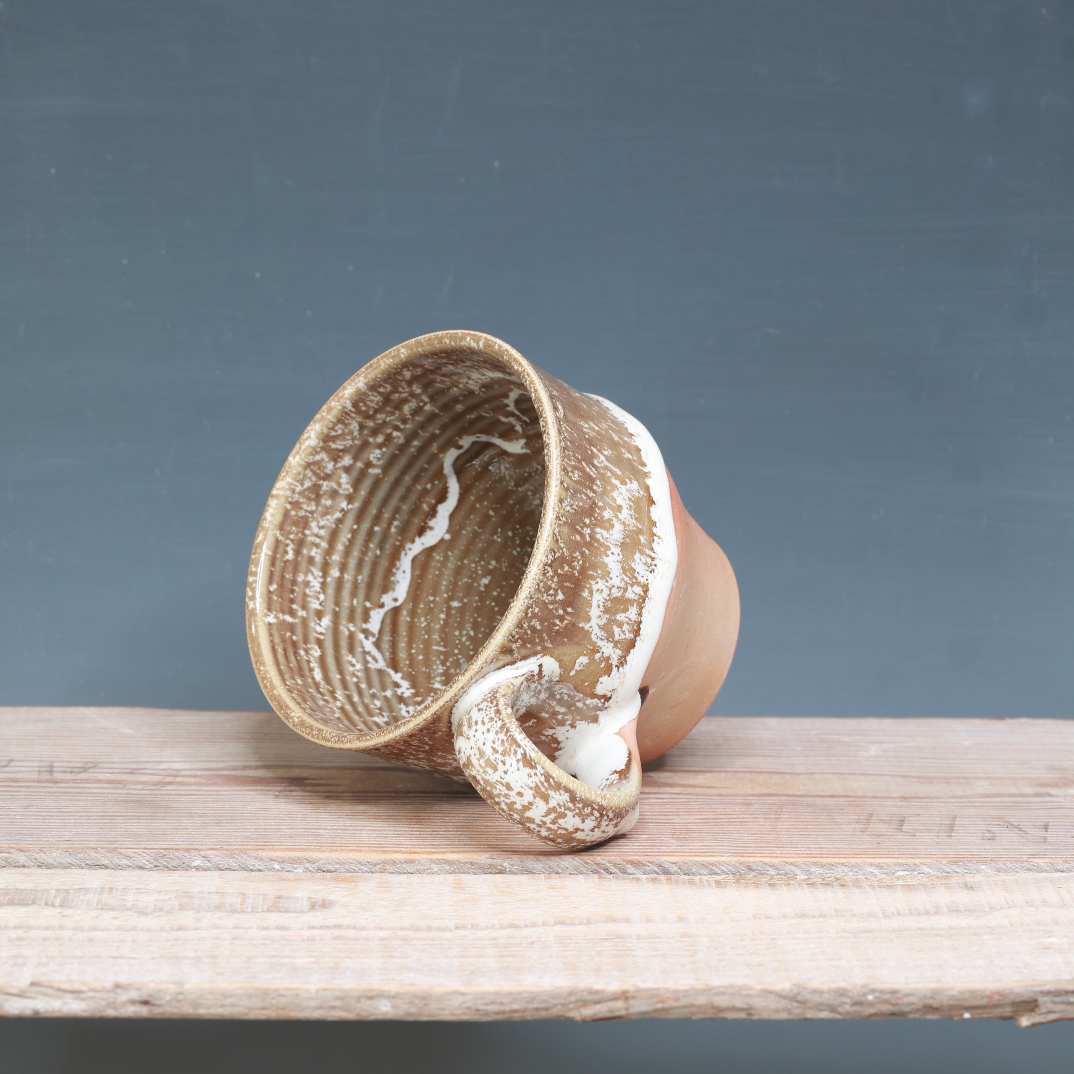 Alabaster and White mug 16-17 oz.