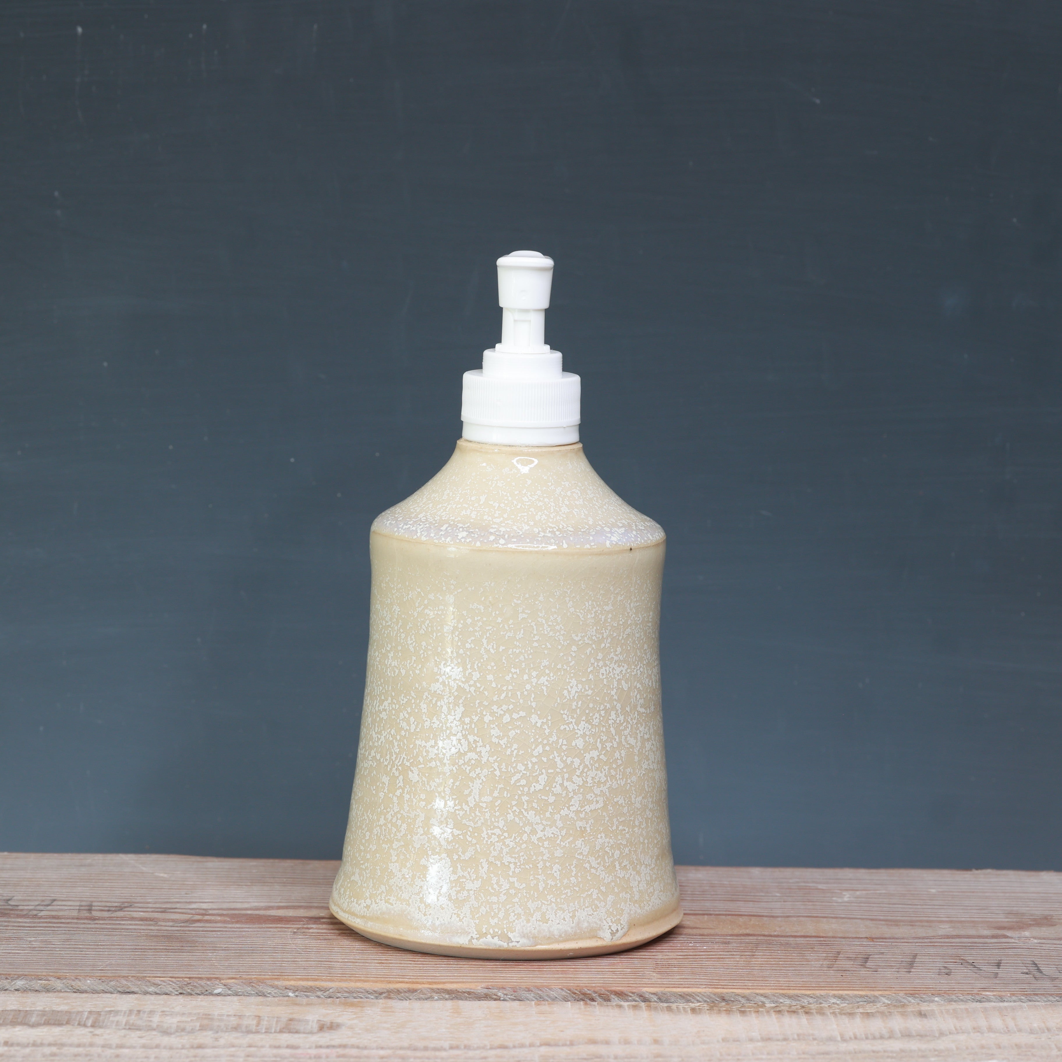 White and Alabaster Soap Dispenser