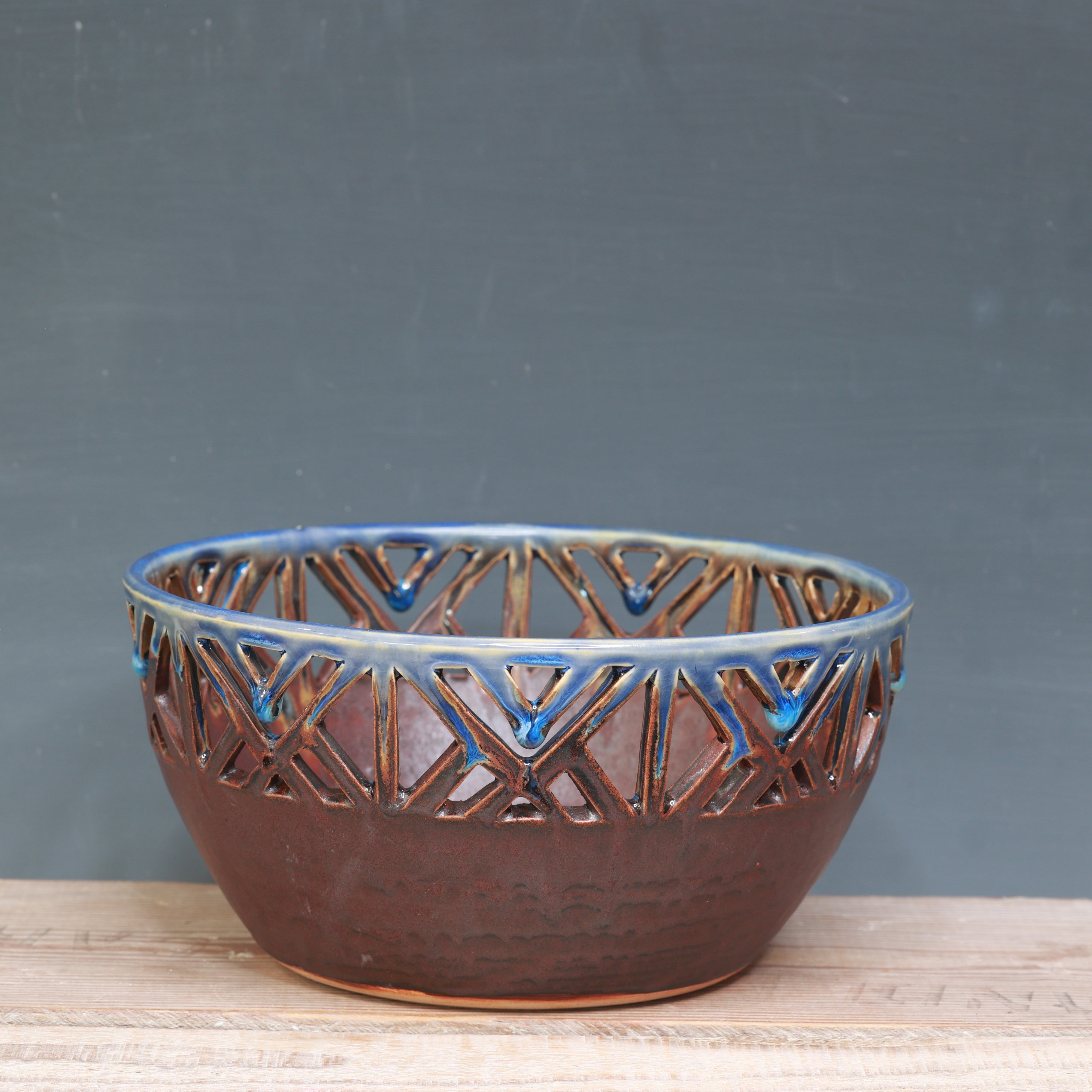 Arctic Sunset Carved Bowl