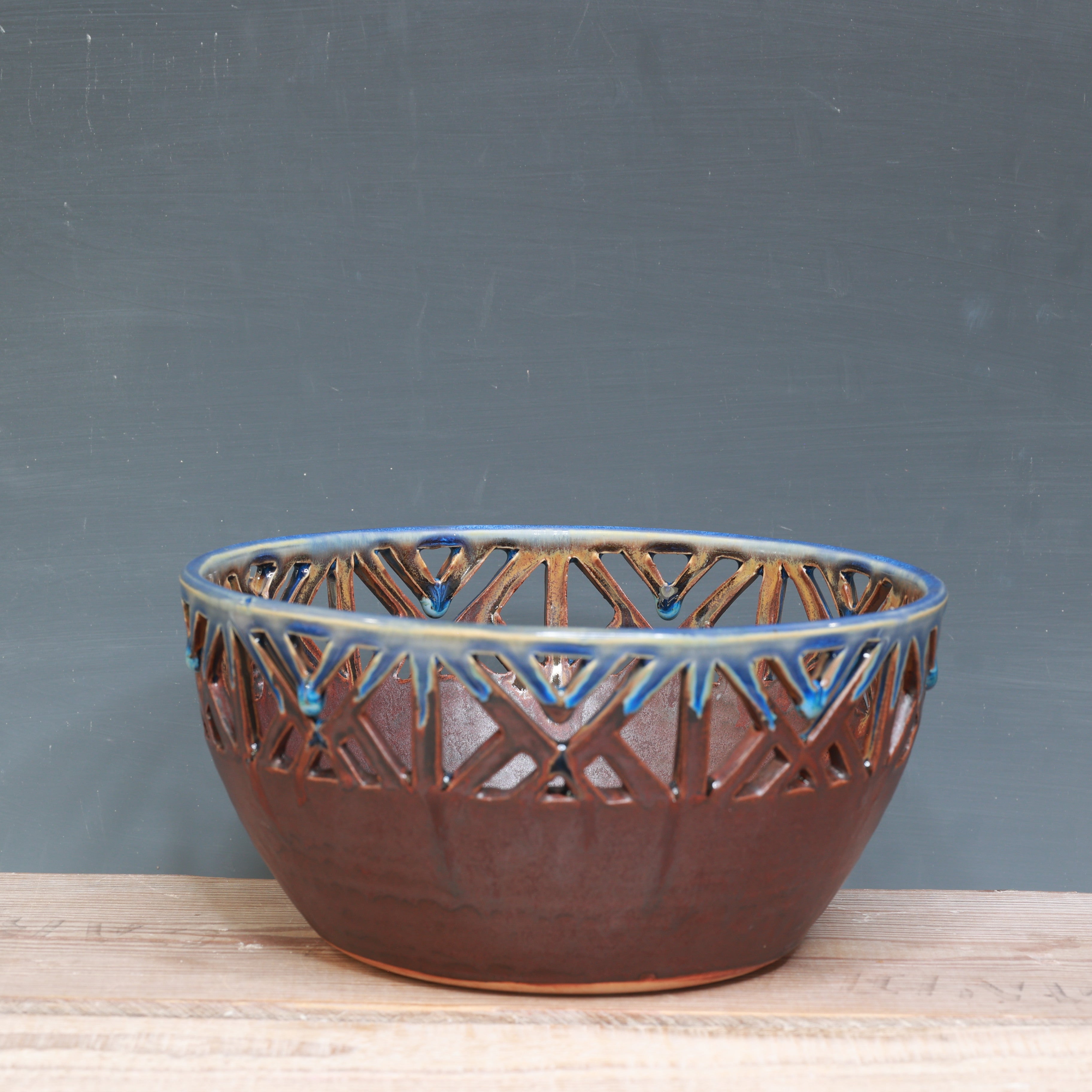 Arctic Sunset Carved Bowl